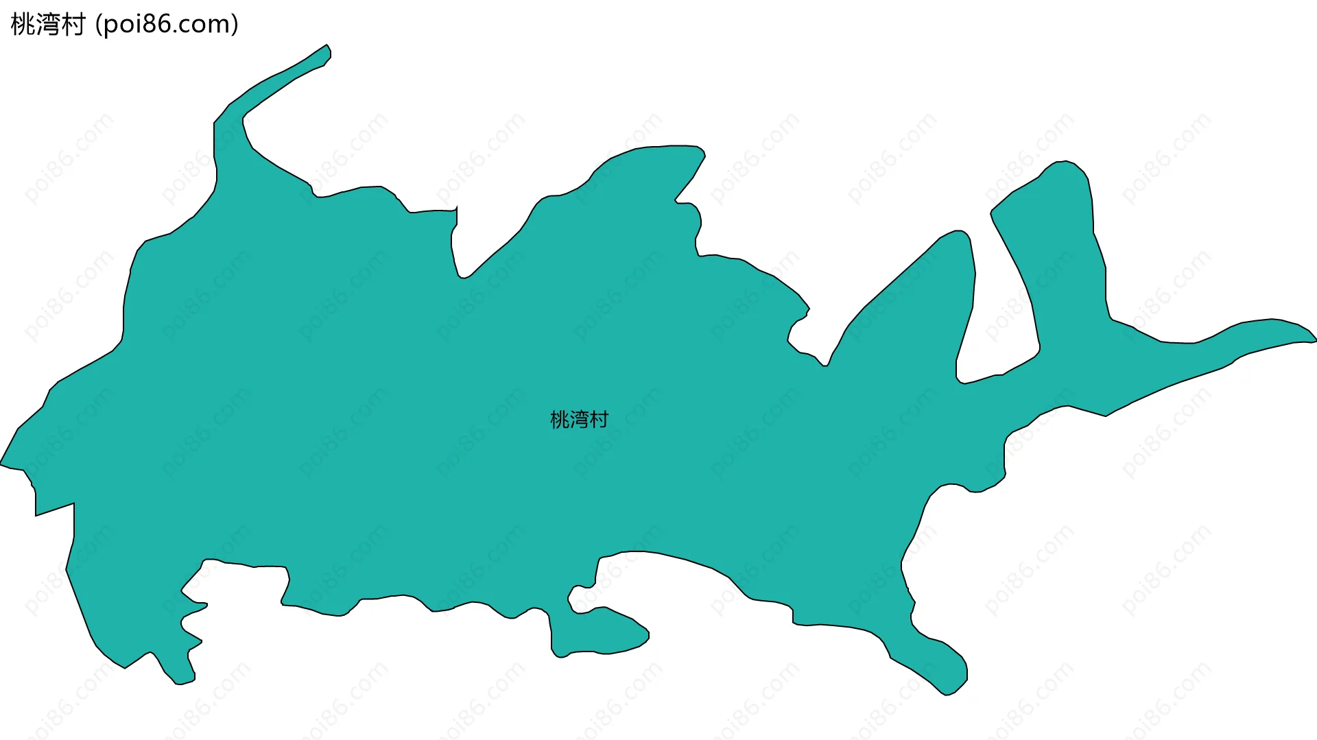 桃湾村边界地图