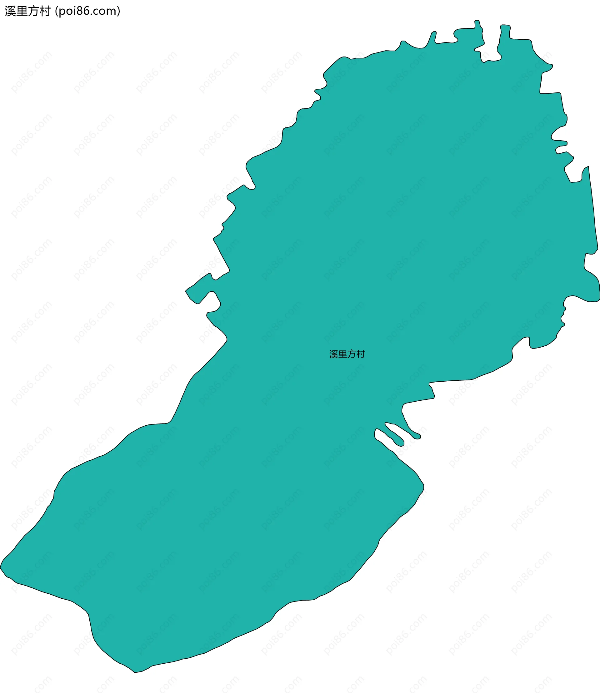 溪里方村边界地图