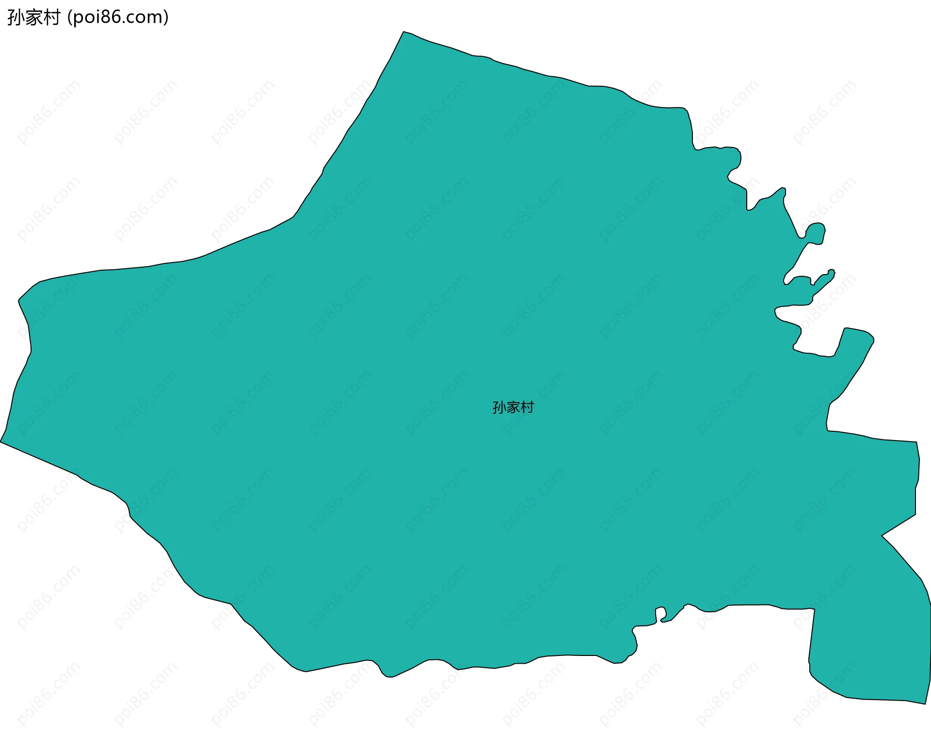 孙家村边界地图