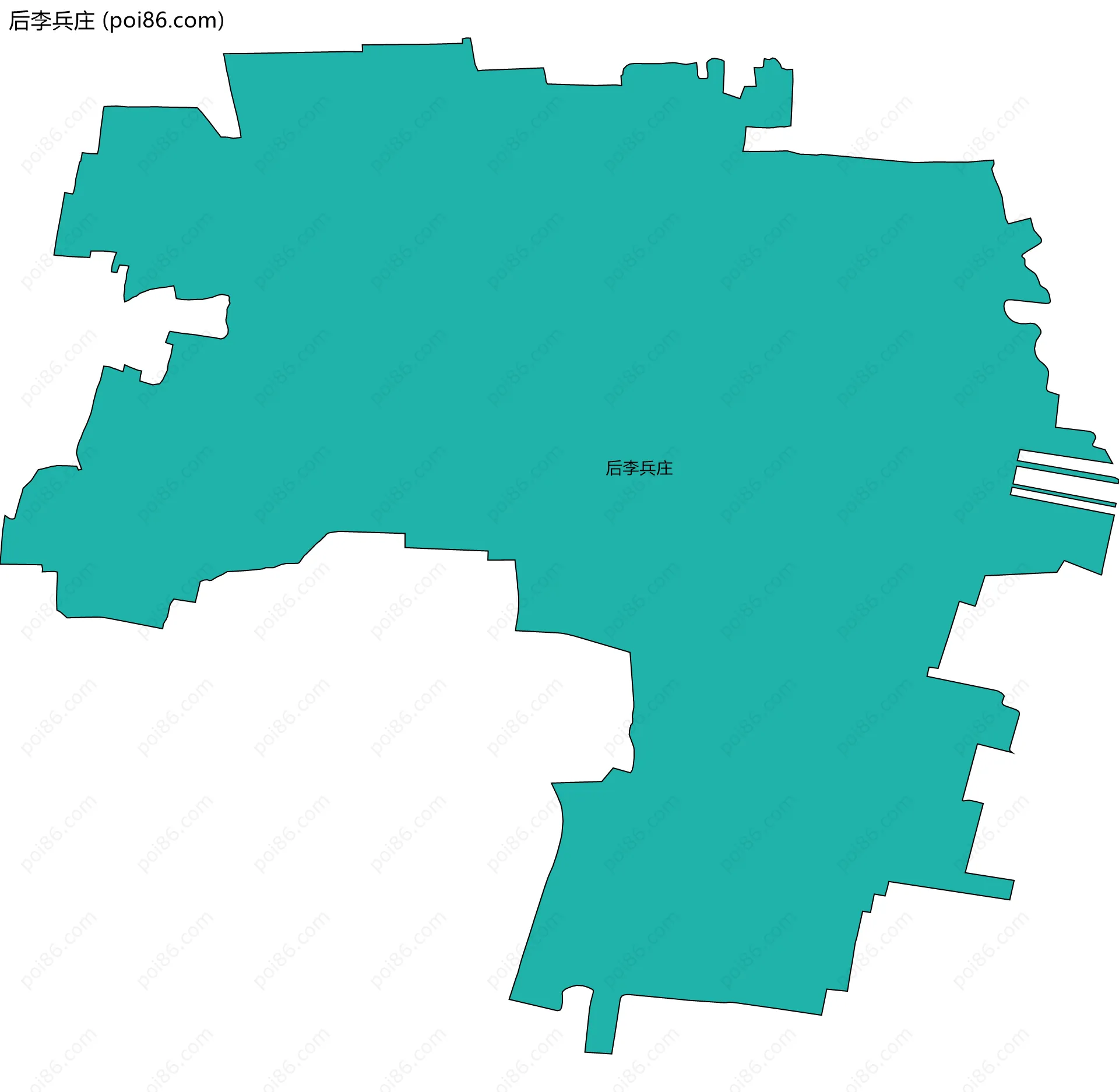 后李兵庄边界地图