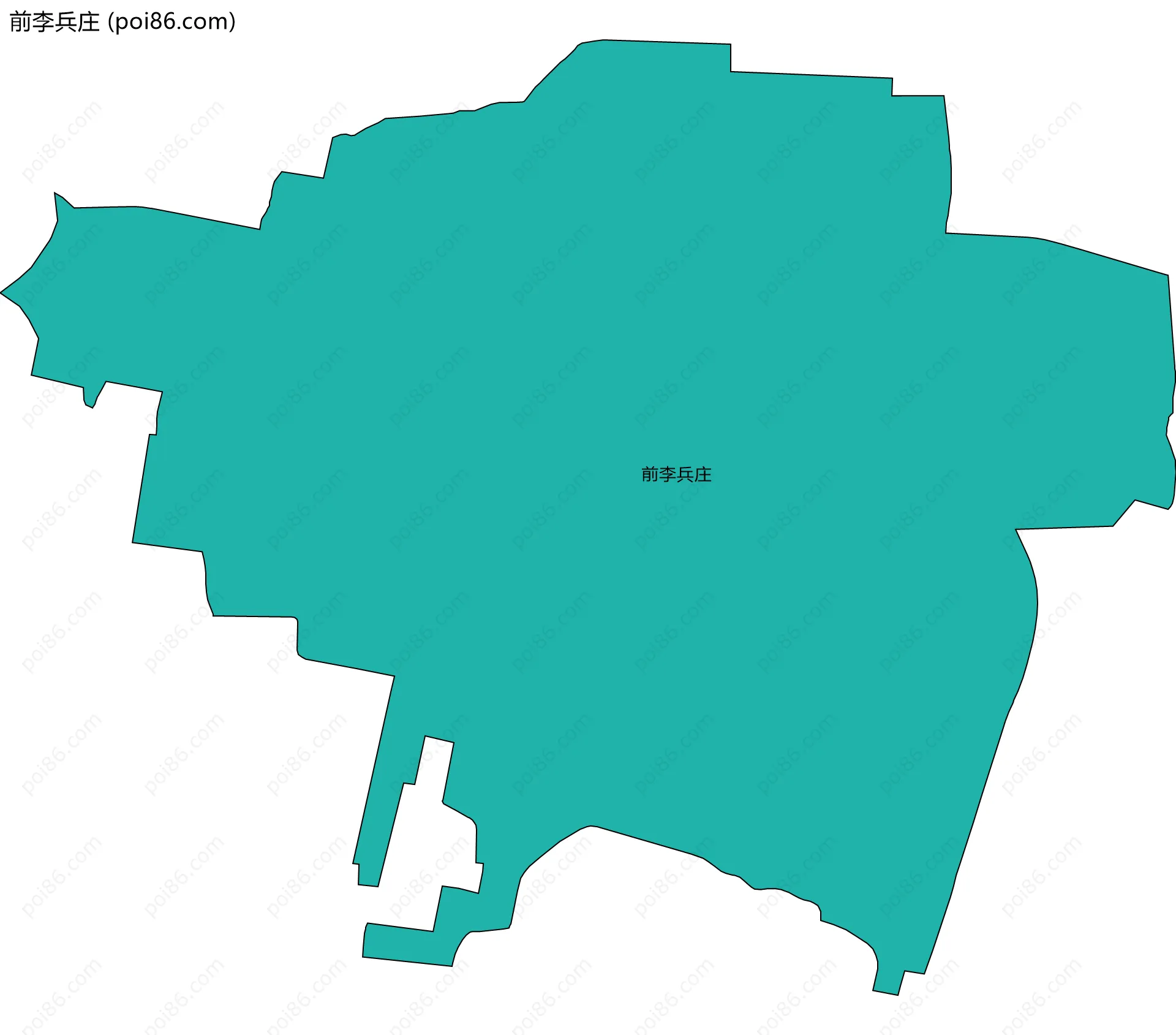 前李兵庄边界地图