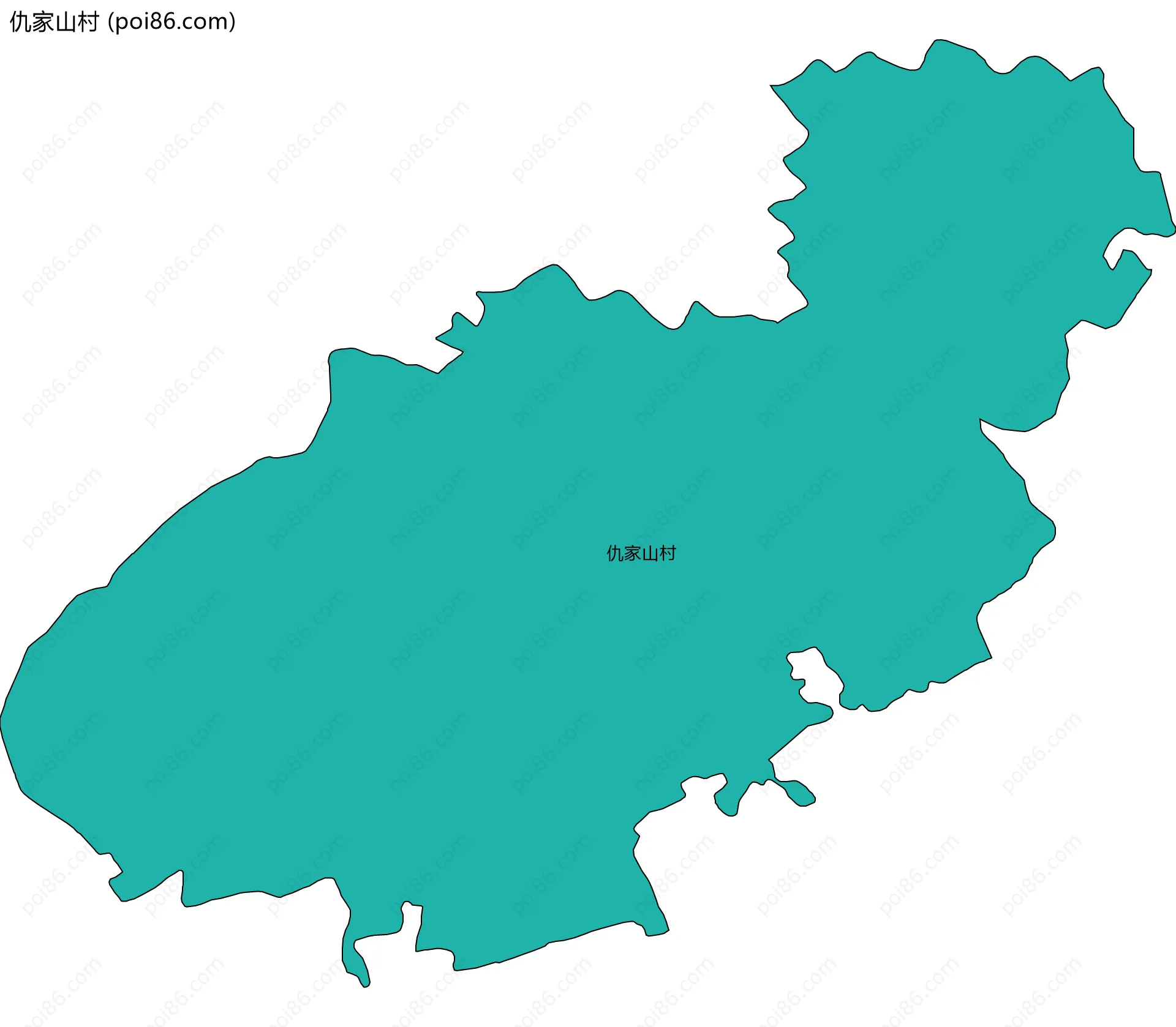 仇家山村边界地图