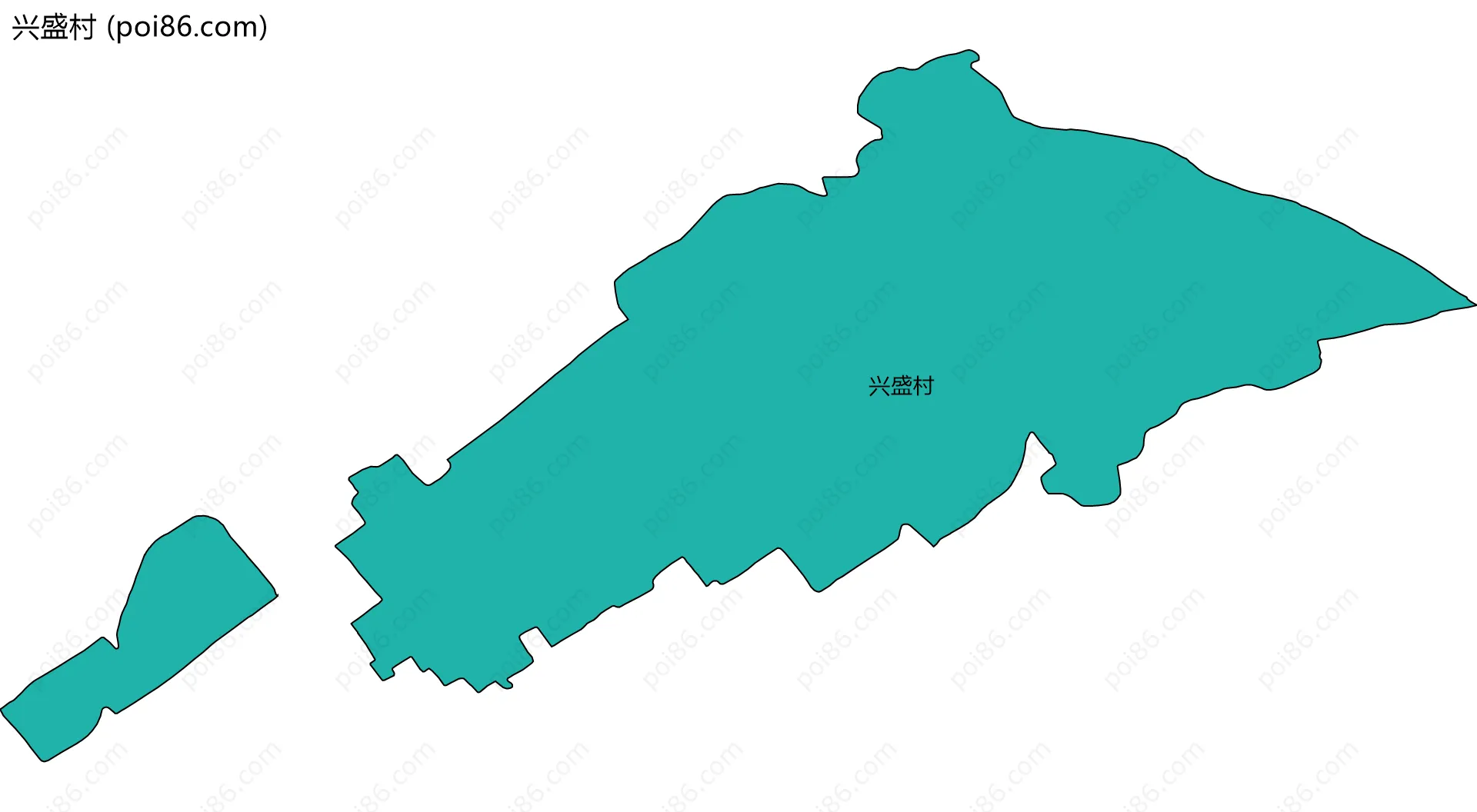 兴盛村边界地图