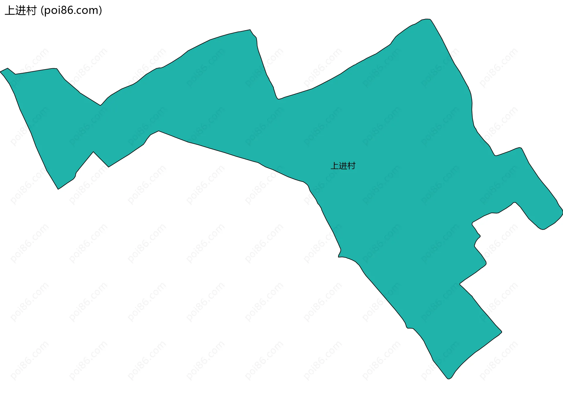 上进村边界地图