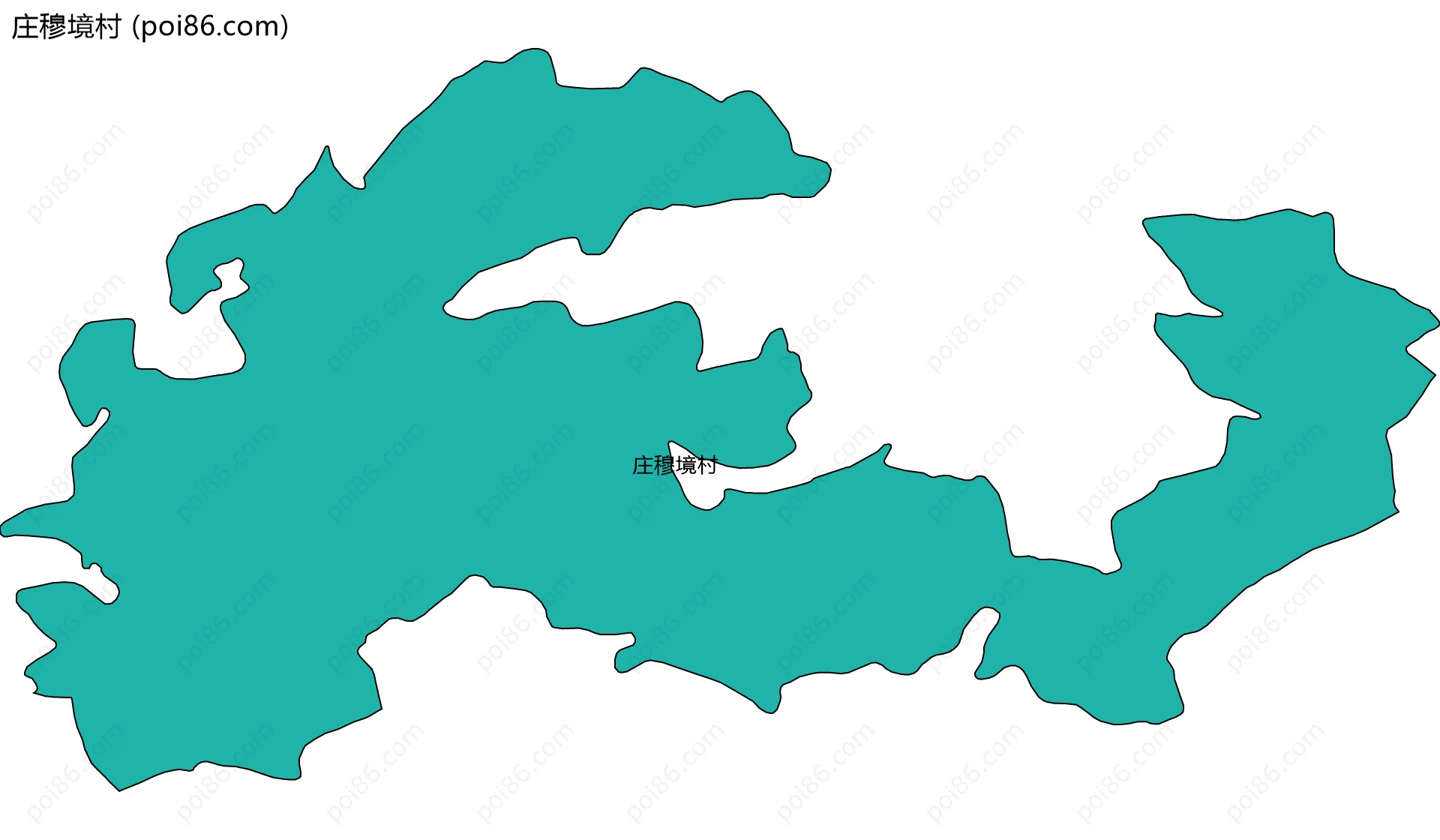 庄穆境村边界地图