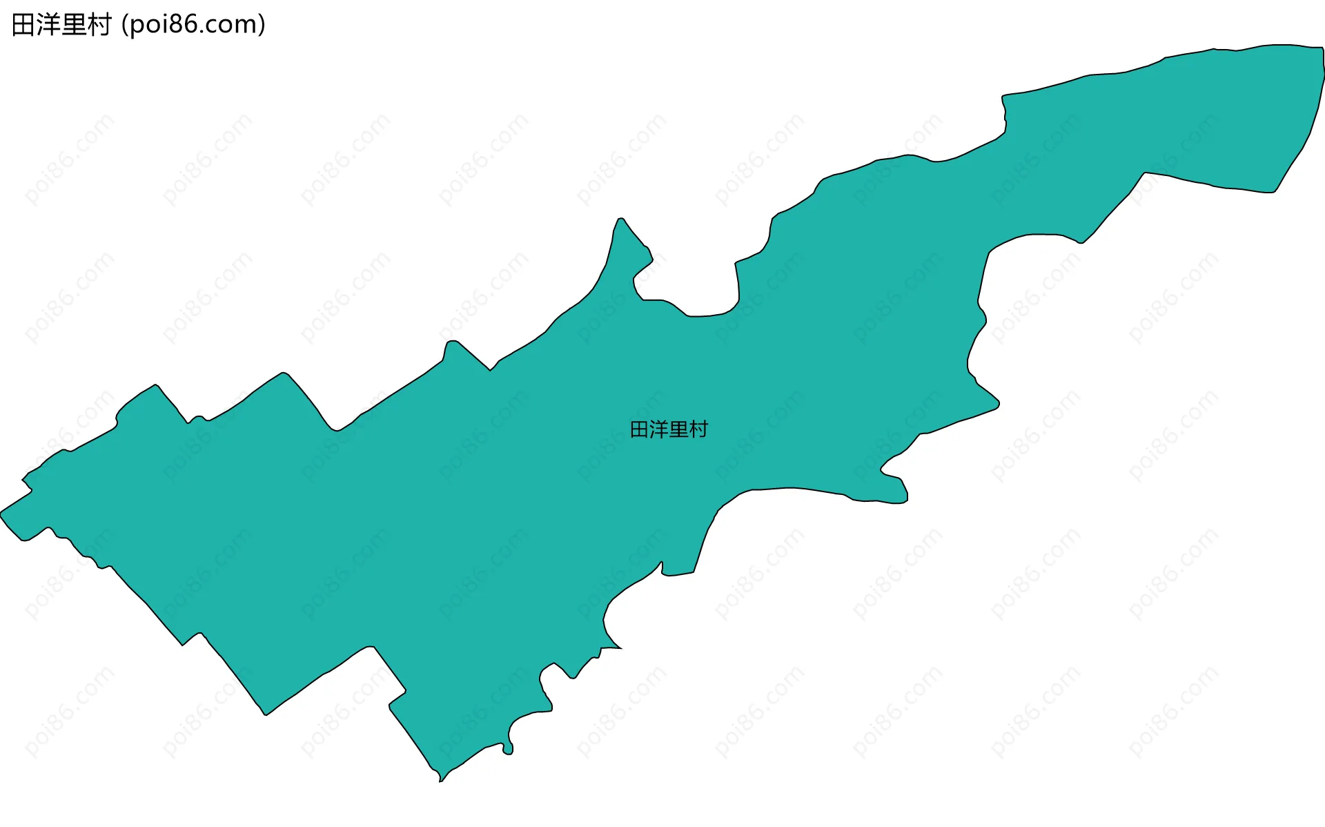 田洋里村边界地图