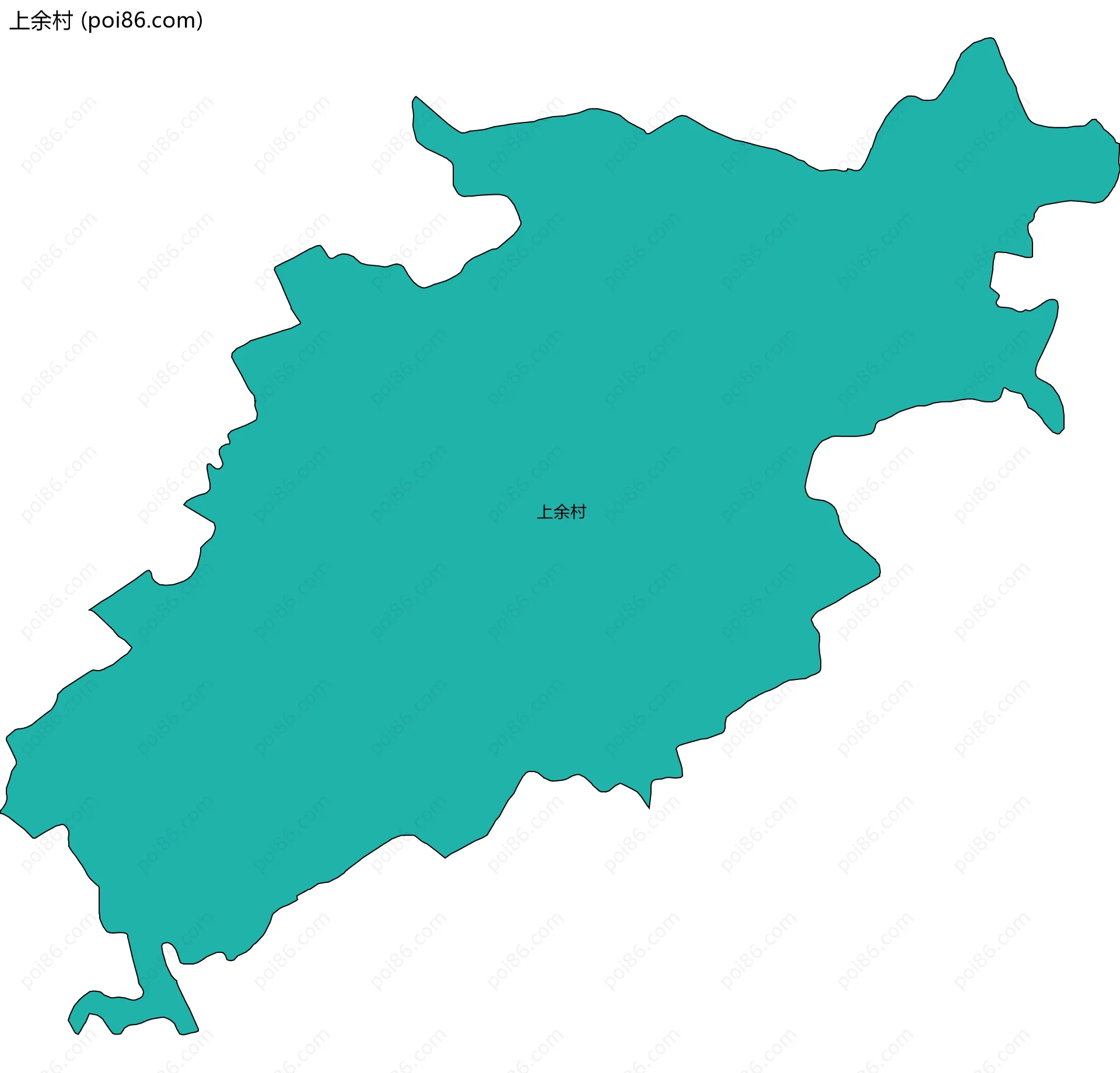 上余村边界地图