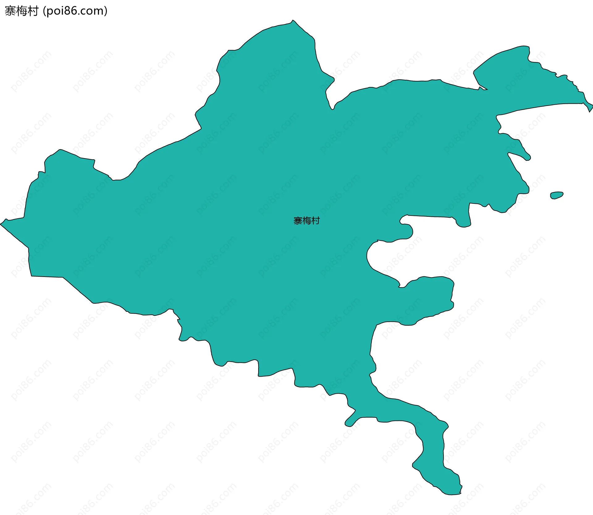 寨梅村边界地图