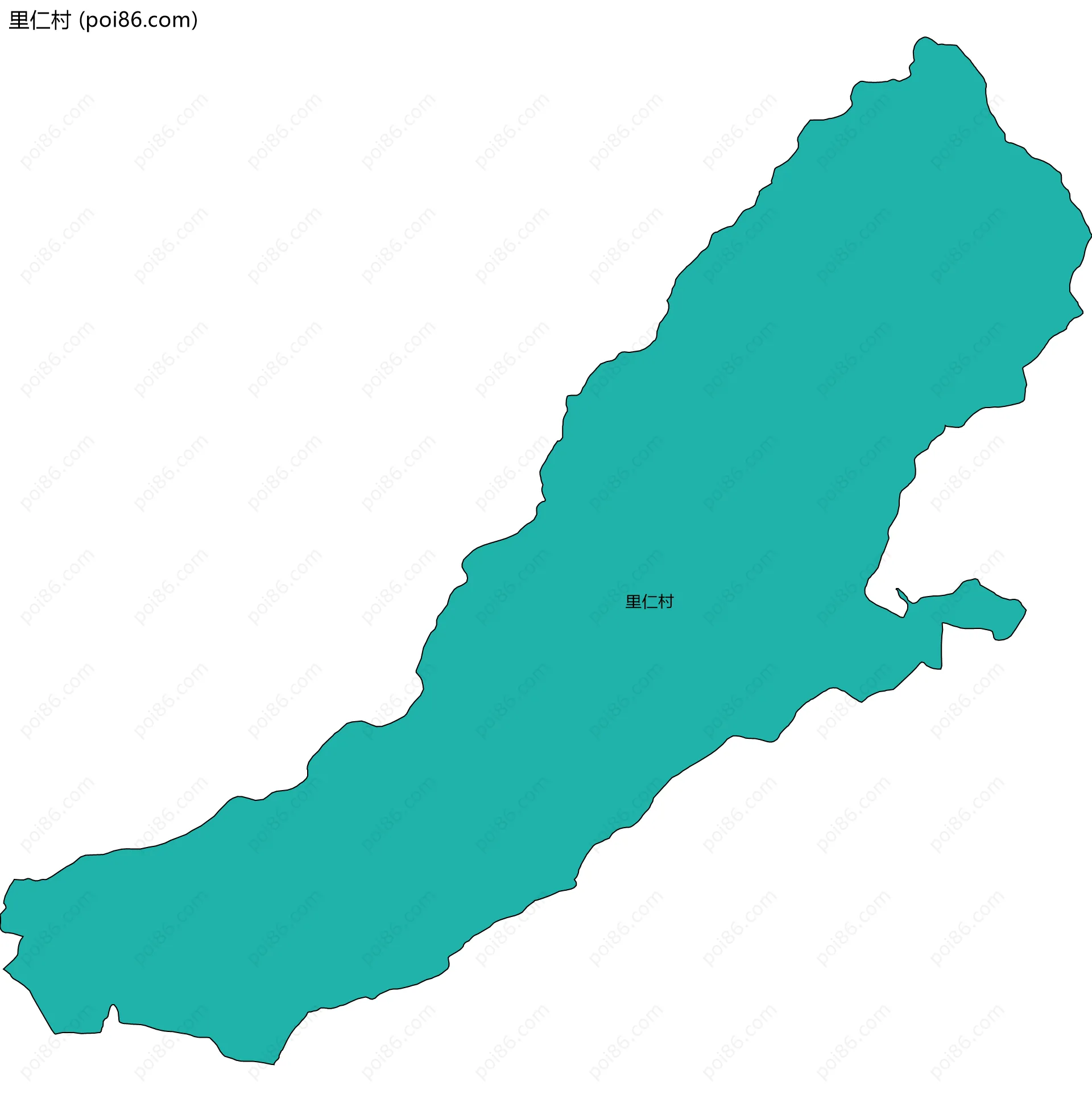 里仁村边界地图