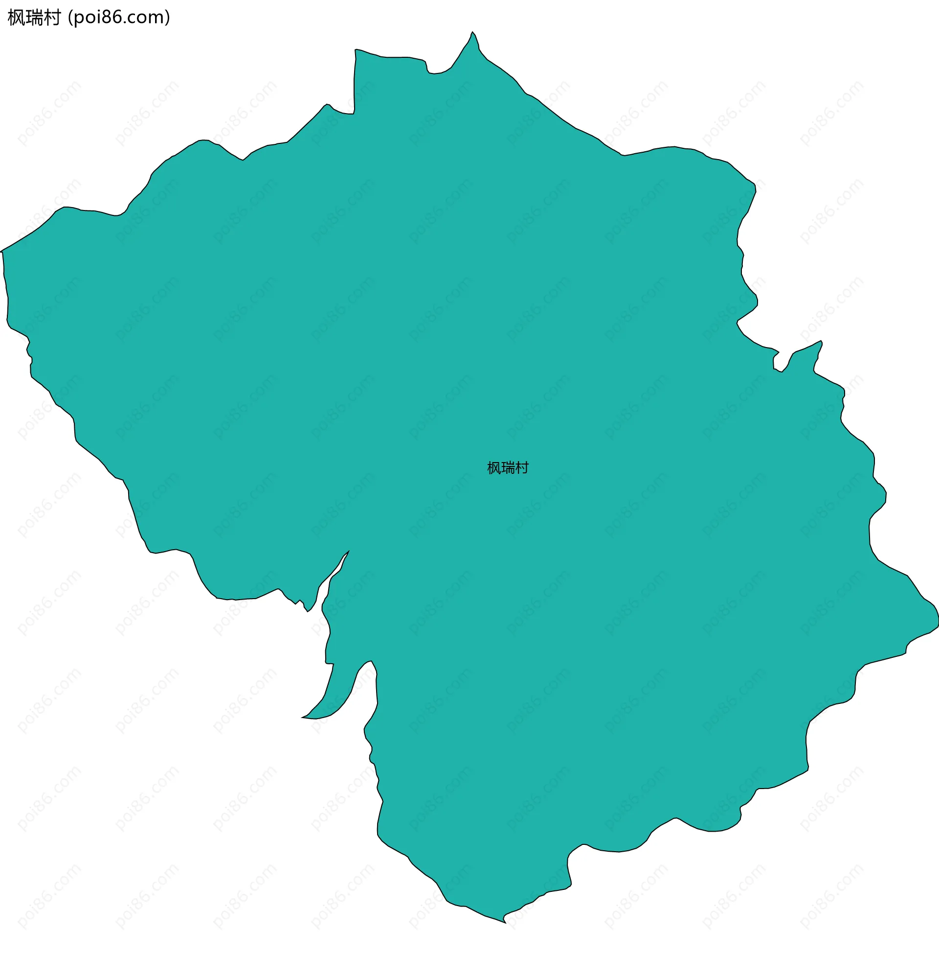 枫瑞村边界地图
