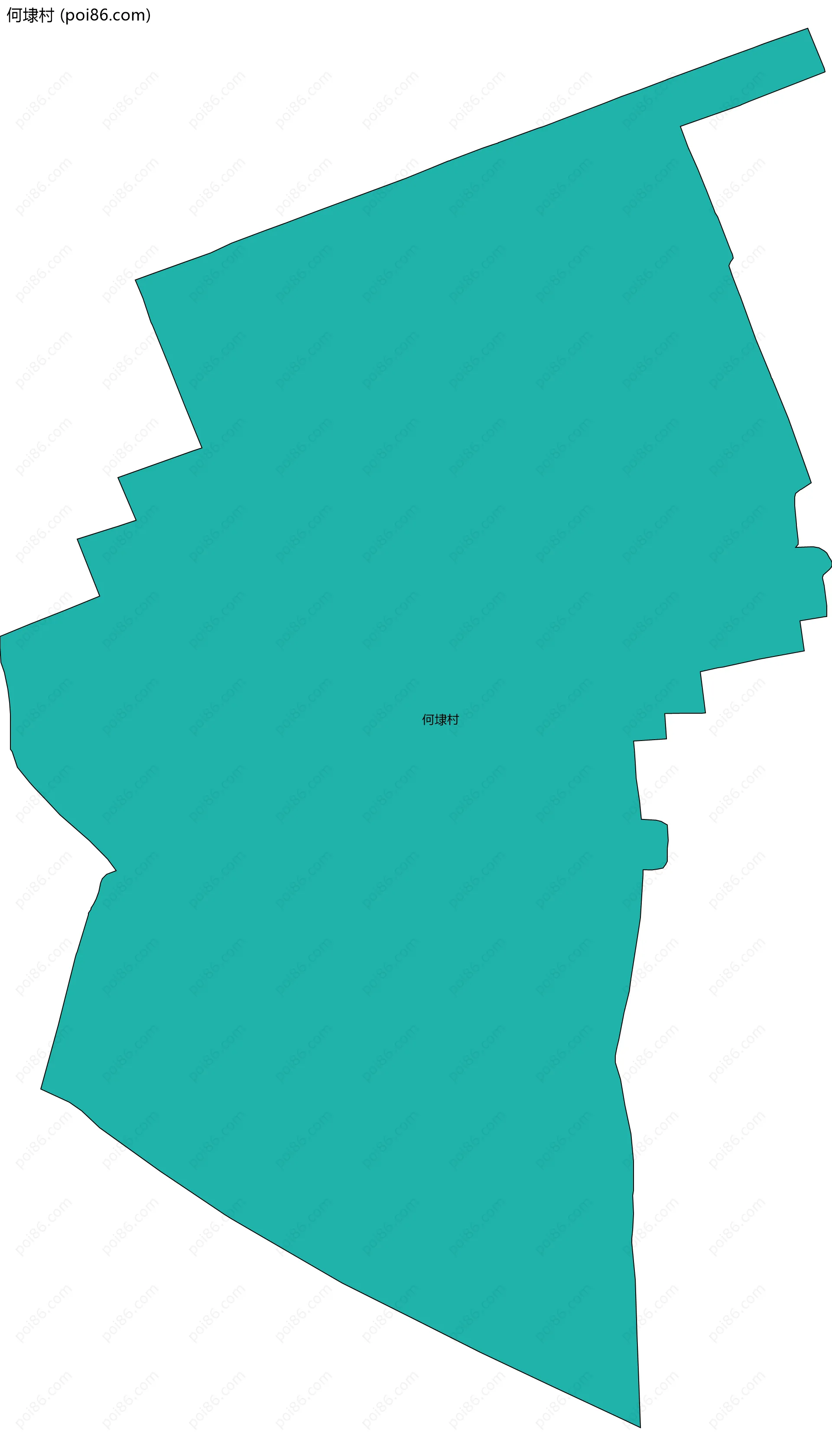 何埭村边界地图