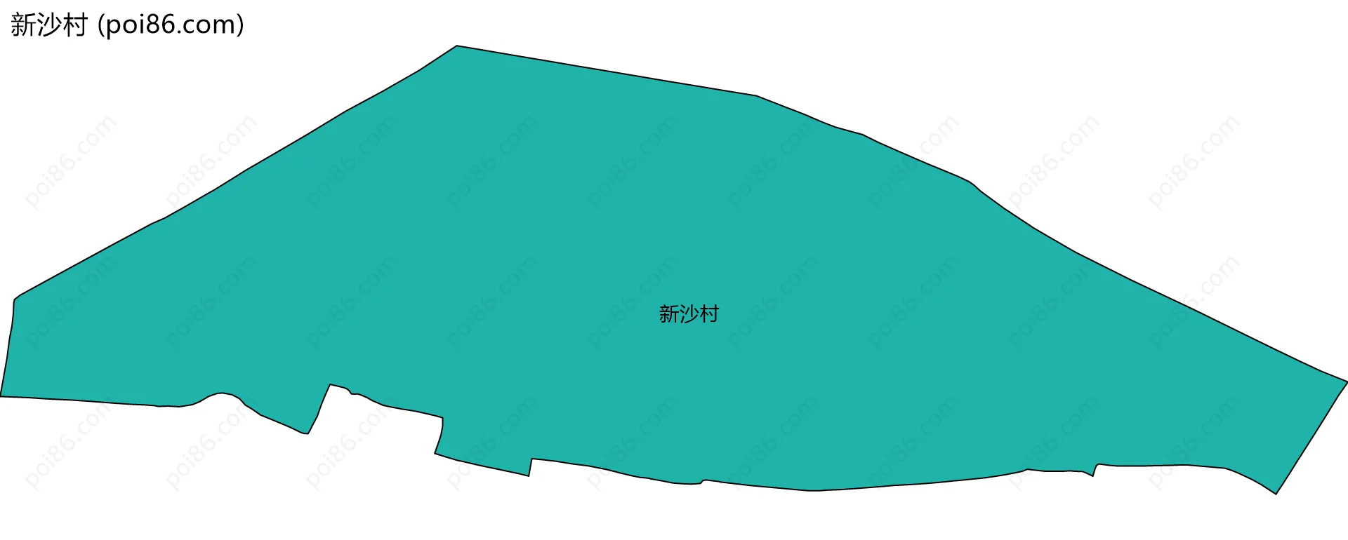 新沙村边界地图