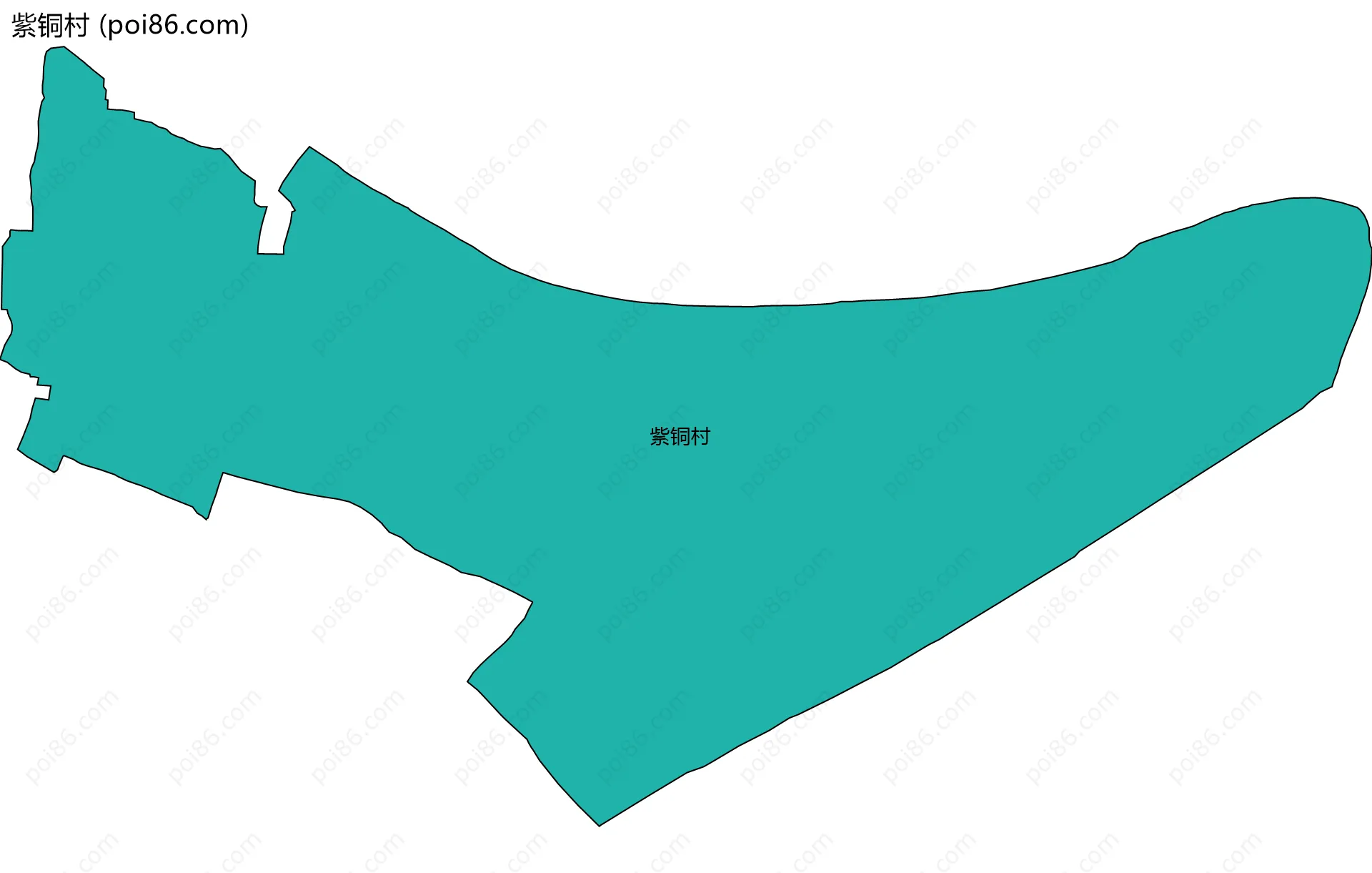 紫铜村边界地图