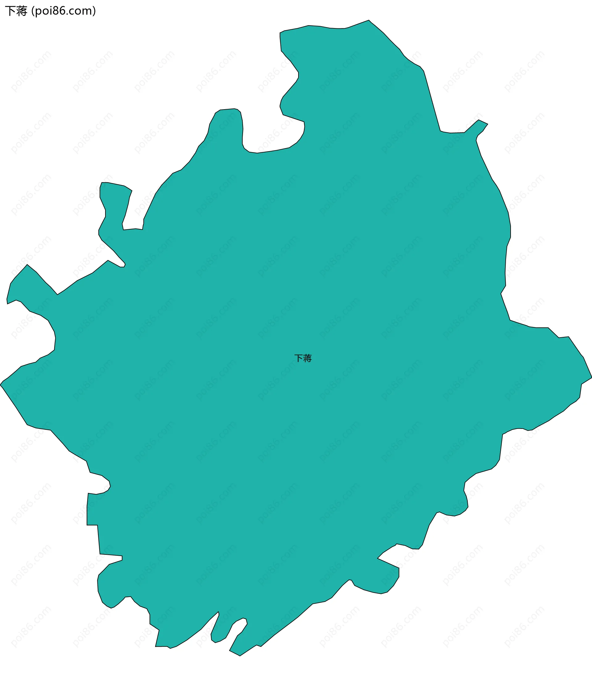 下蒋边界地图