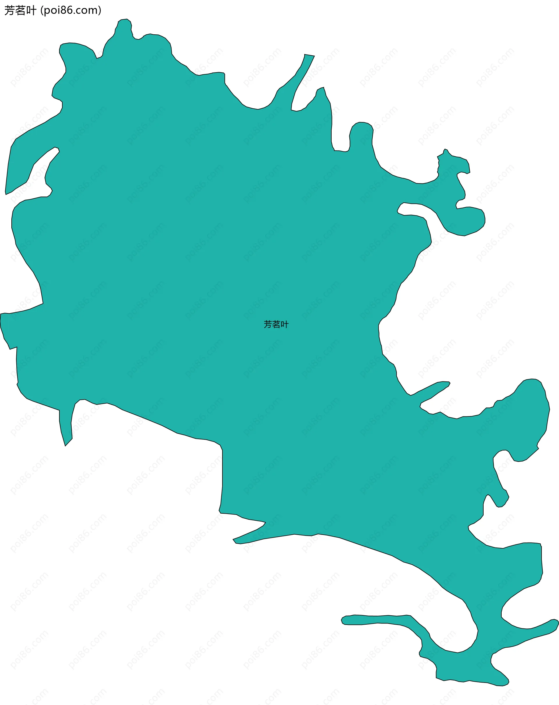 芳茗叶边界地图