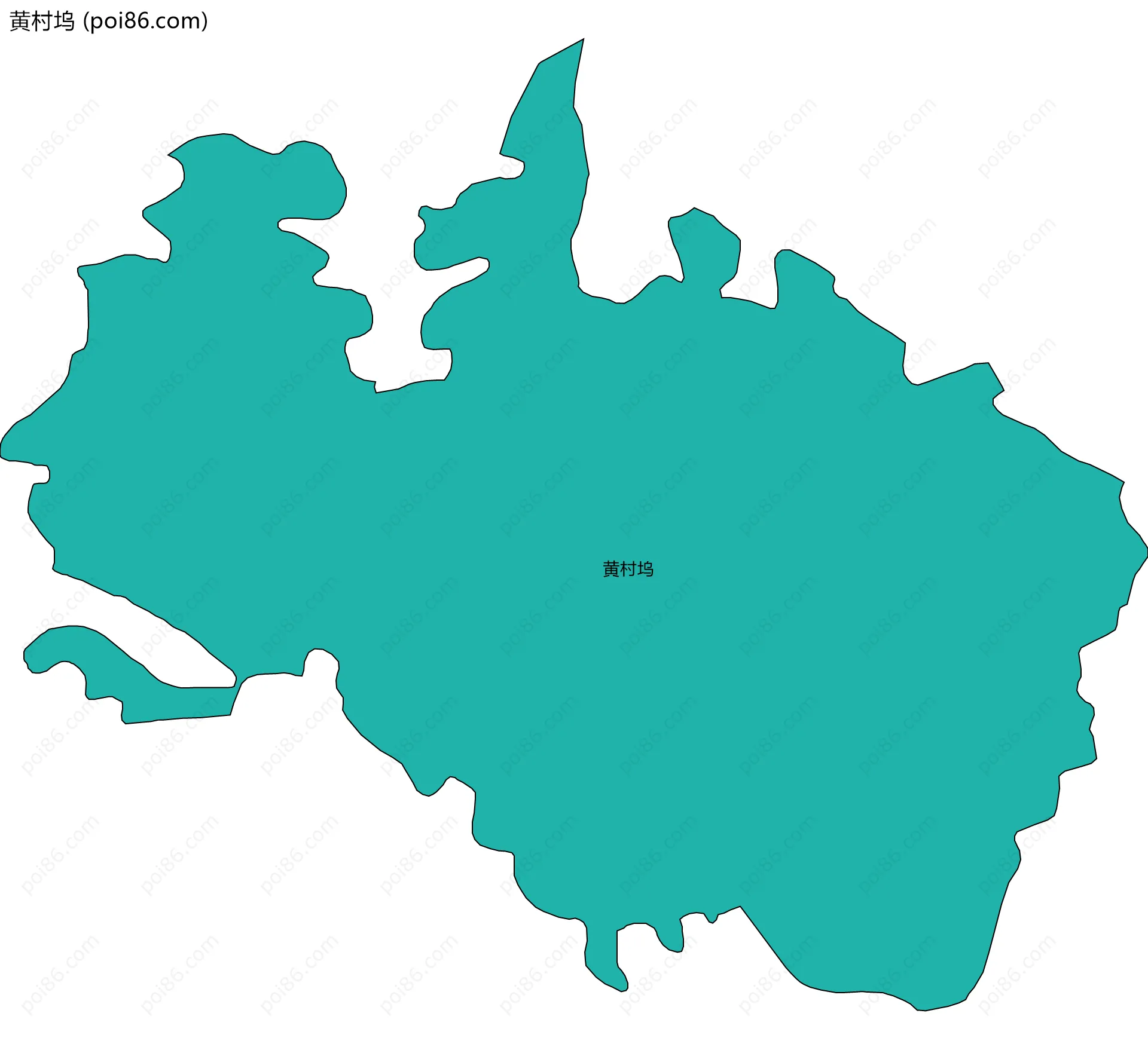 黄村坞边界地图