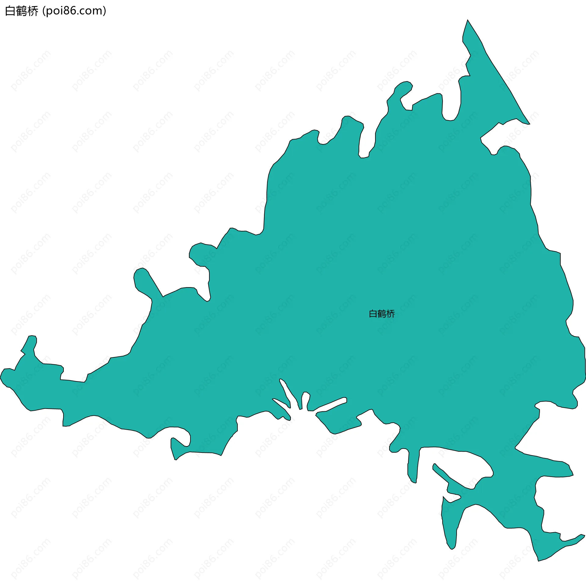 白鹤桥边界地图