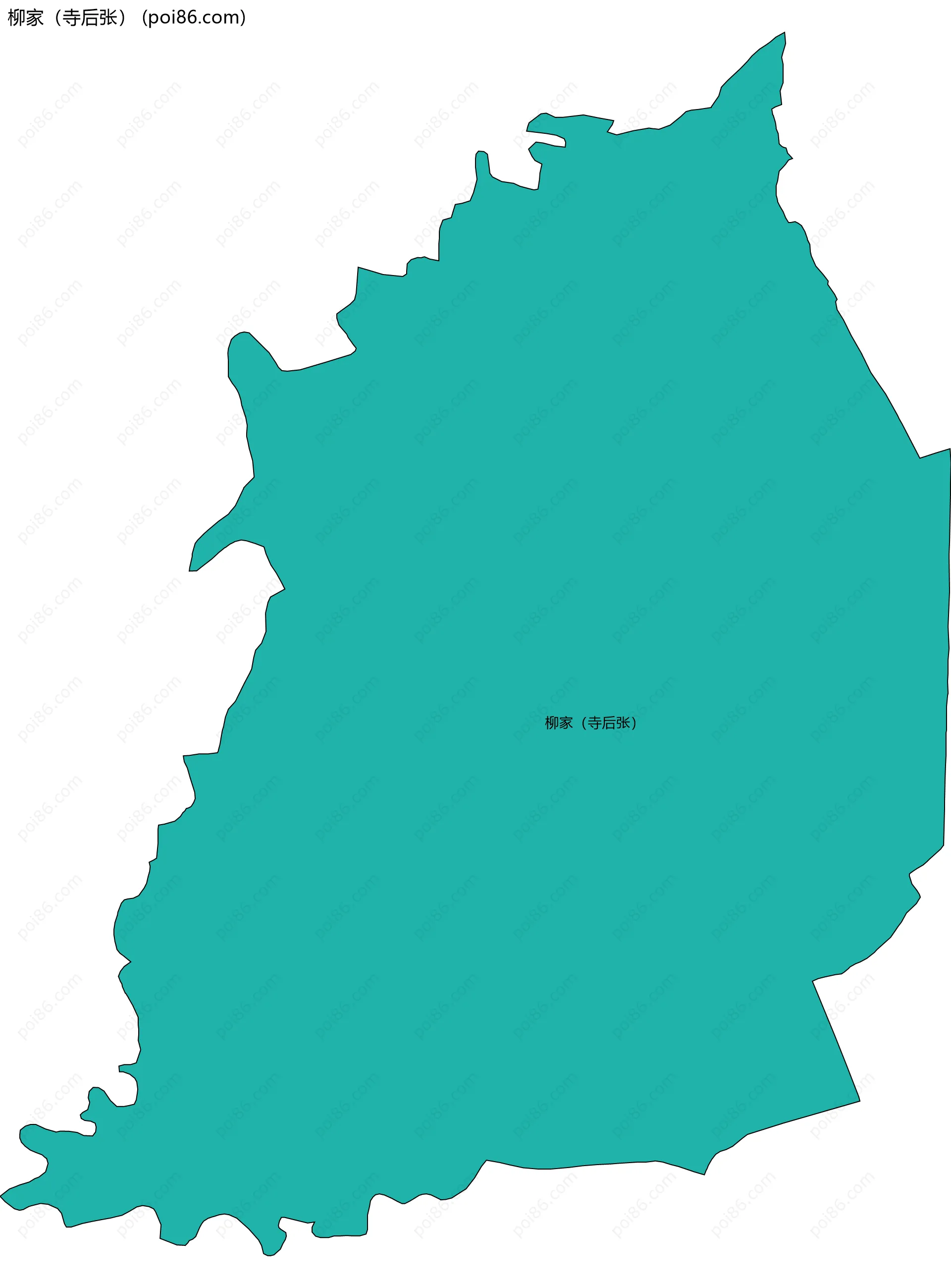 柳家（寺后张）边界地图