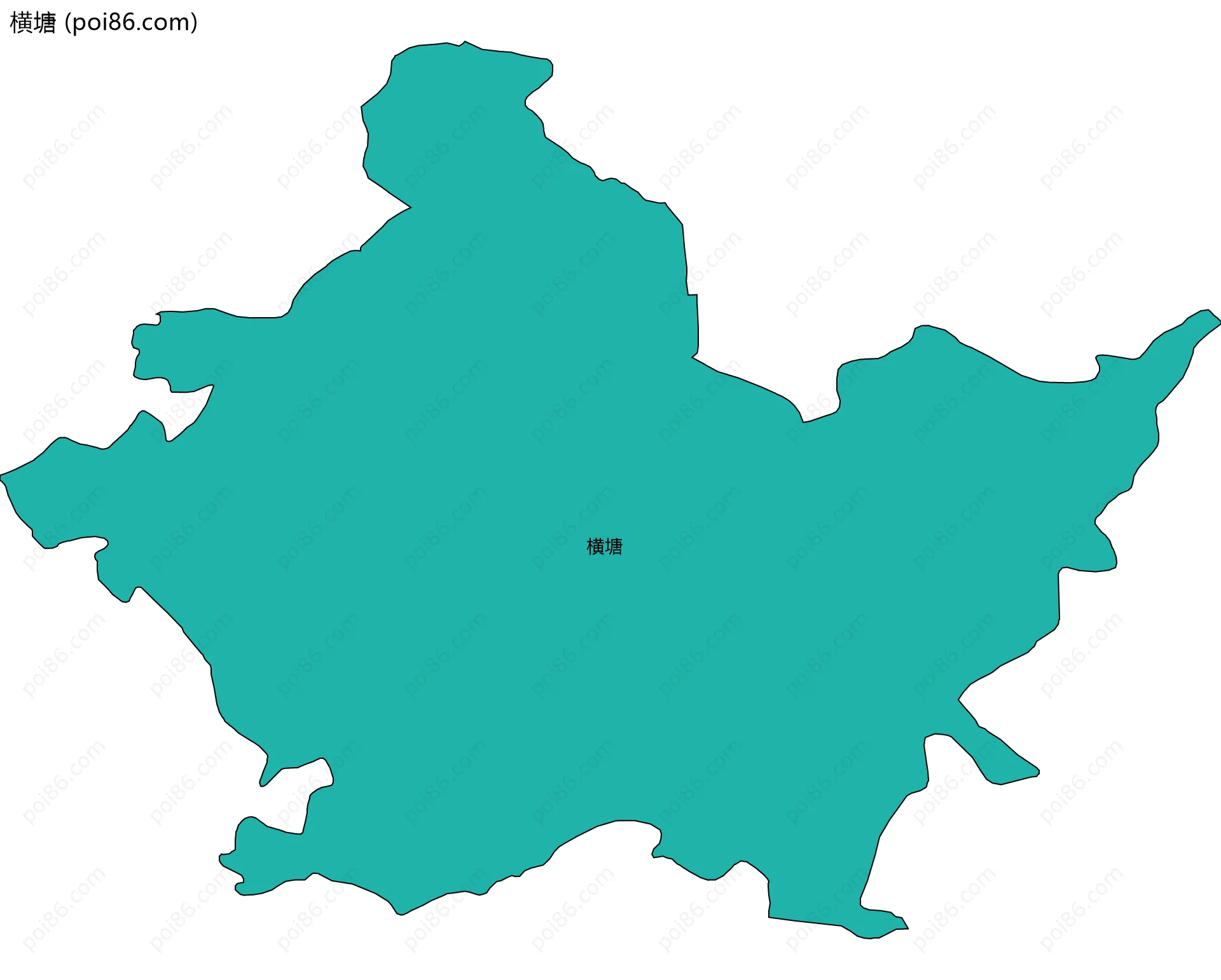 横塘边界地图
