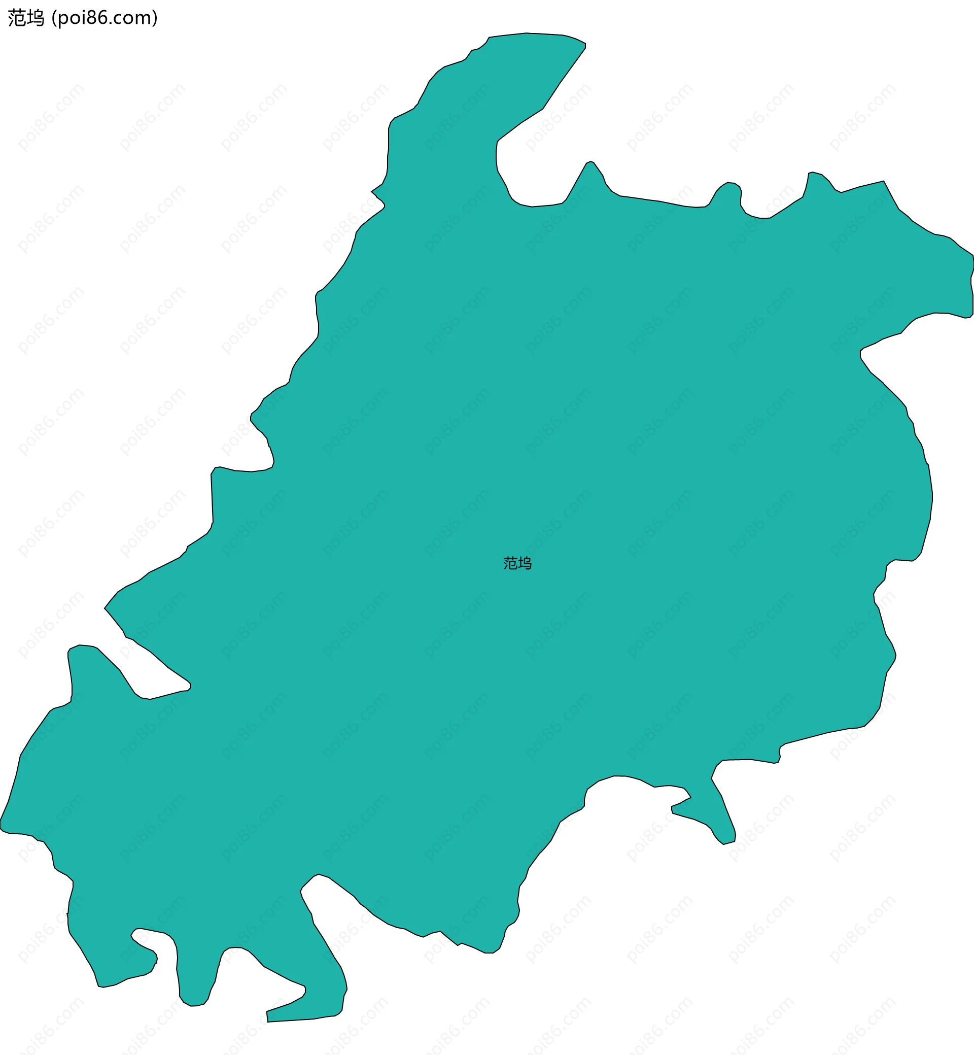 范坞边界地图