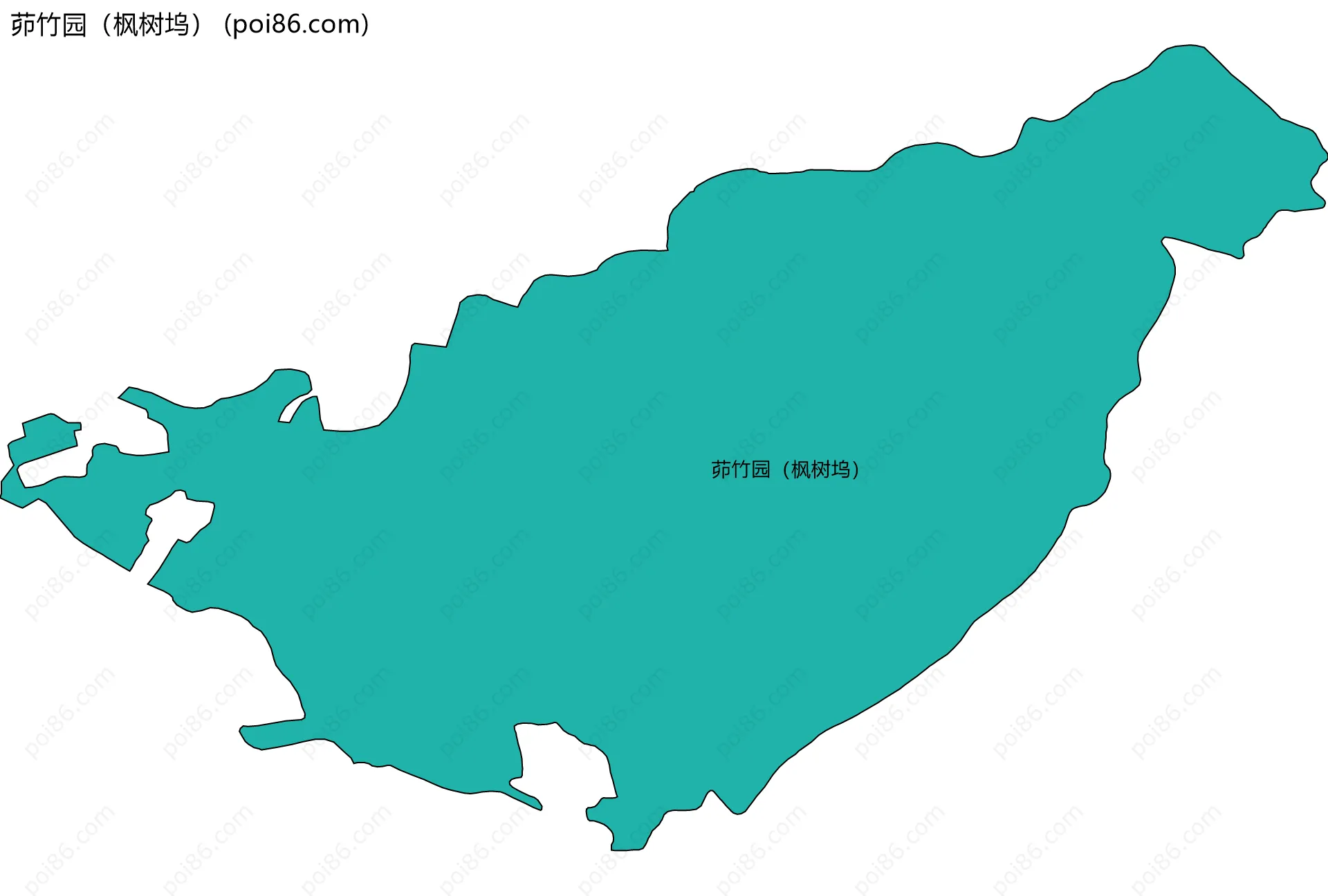 茆竹园（枫树坞）边界地图