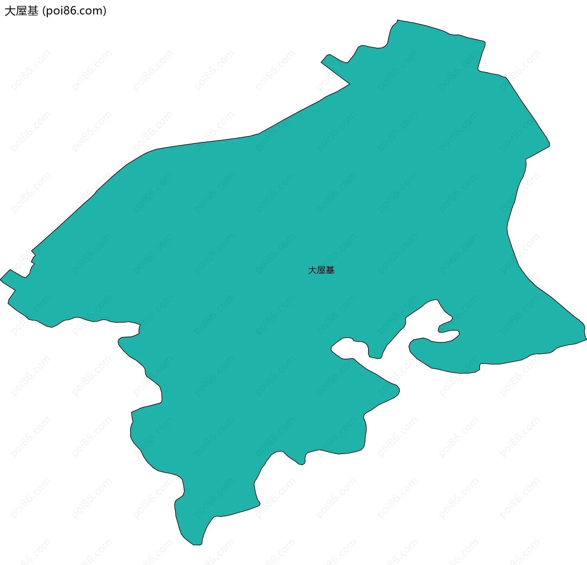 大屋基边界地图
