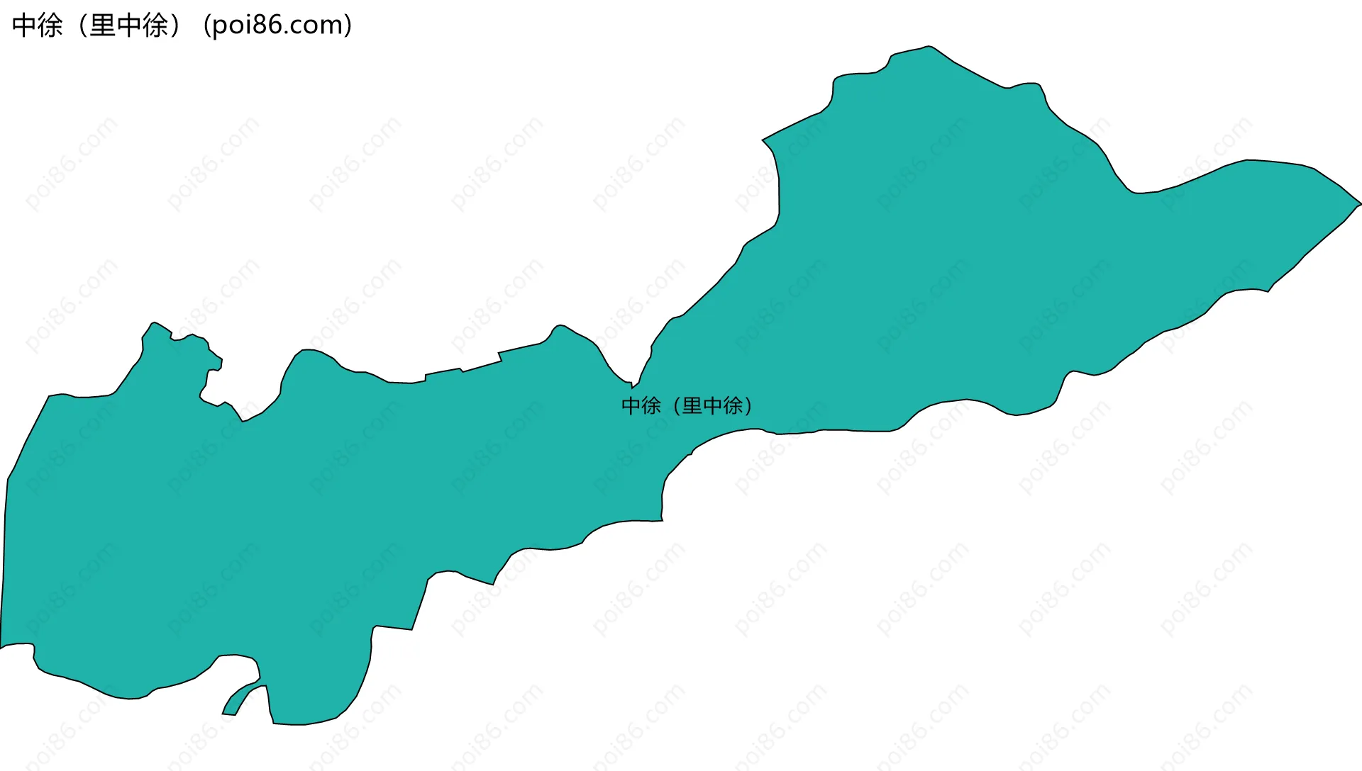 中徐（里中徐）边界地图
