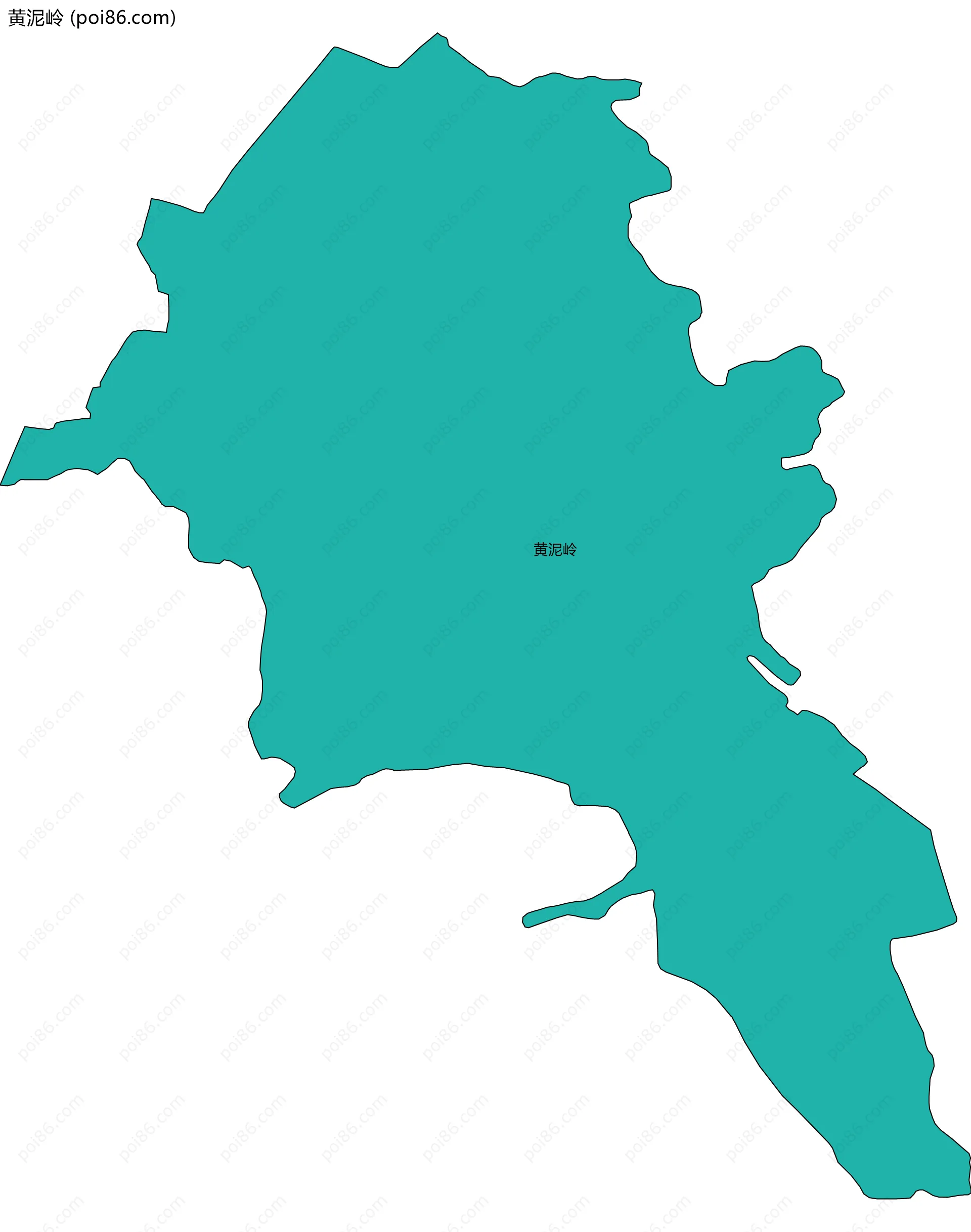 黄泥岭边界地图