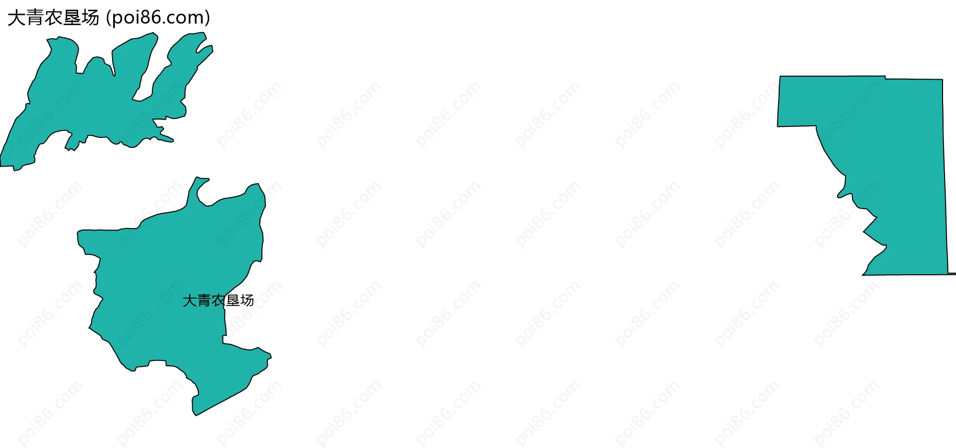 大青农垦场边界地图