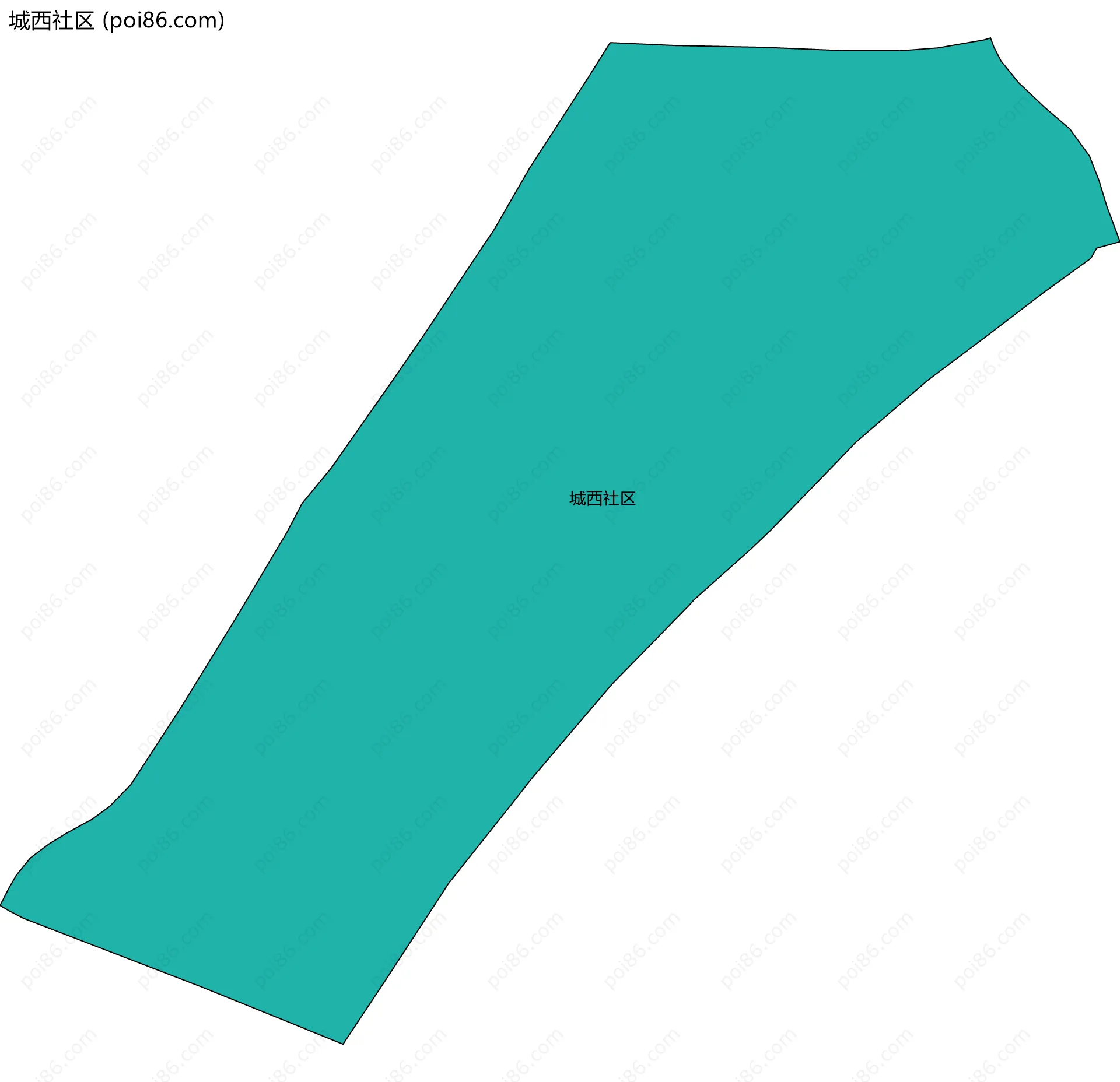 城西社区边界地图