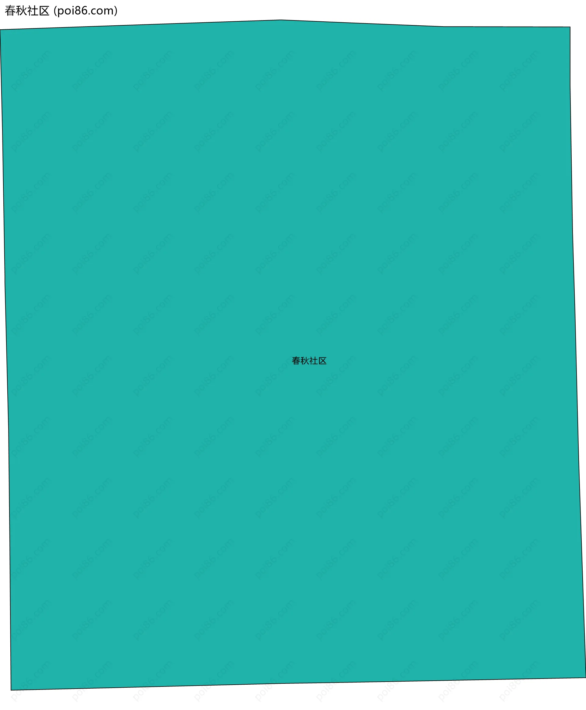 春秋社区边界地图