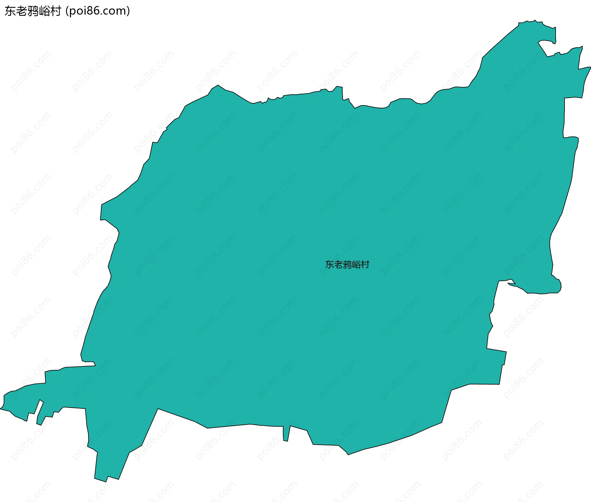 东老鸦峪村边界地图