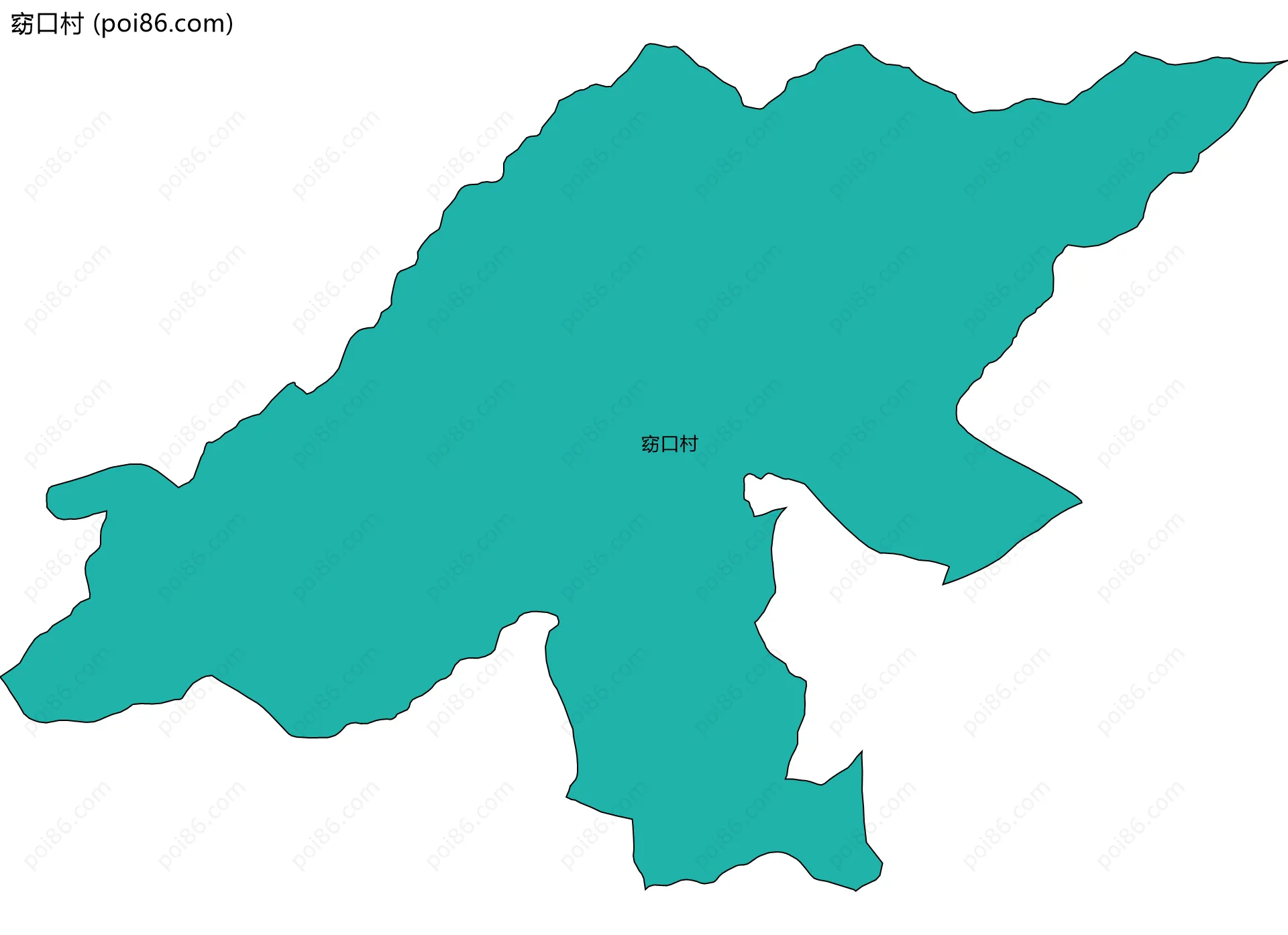 窈口村边界地图