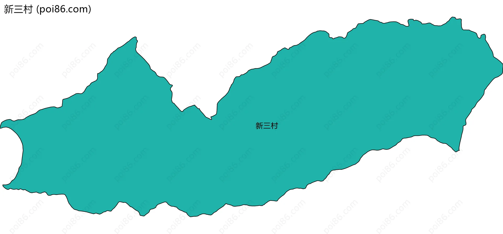 新三村边界地图