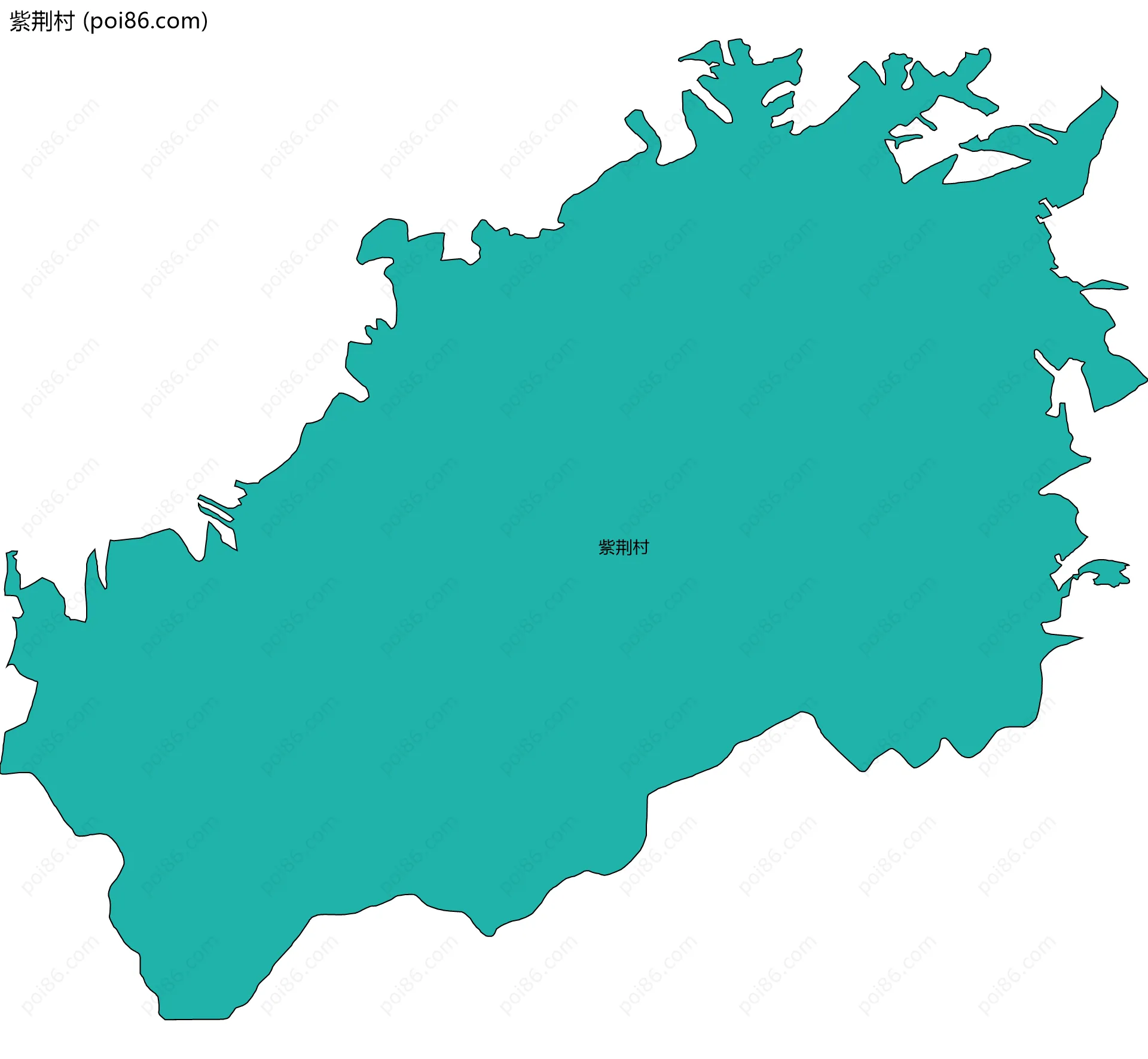 紫荆村边界地图