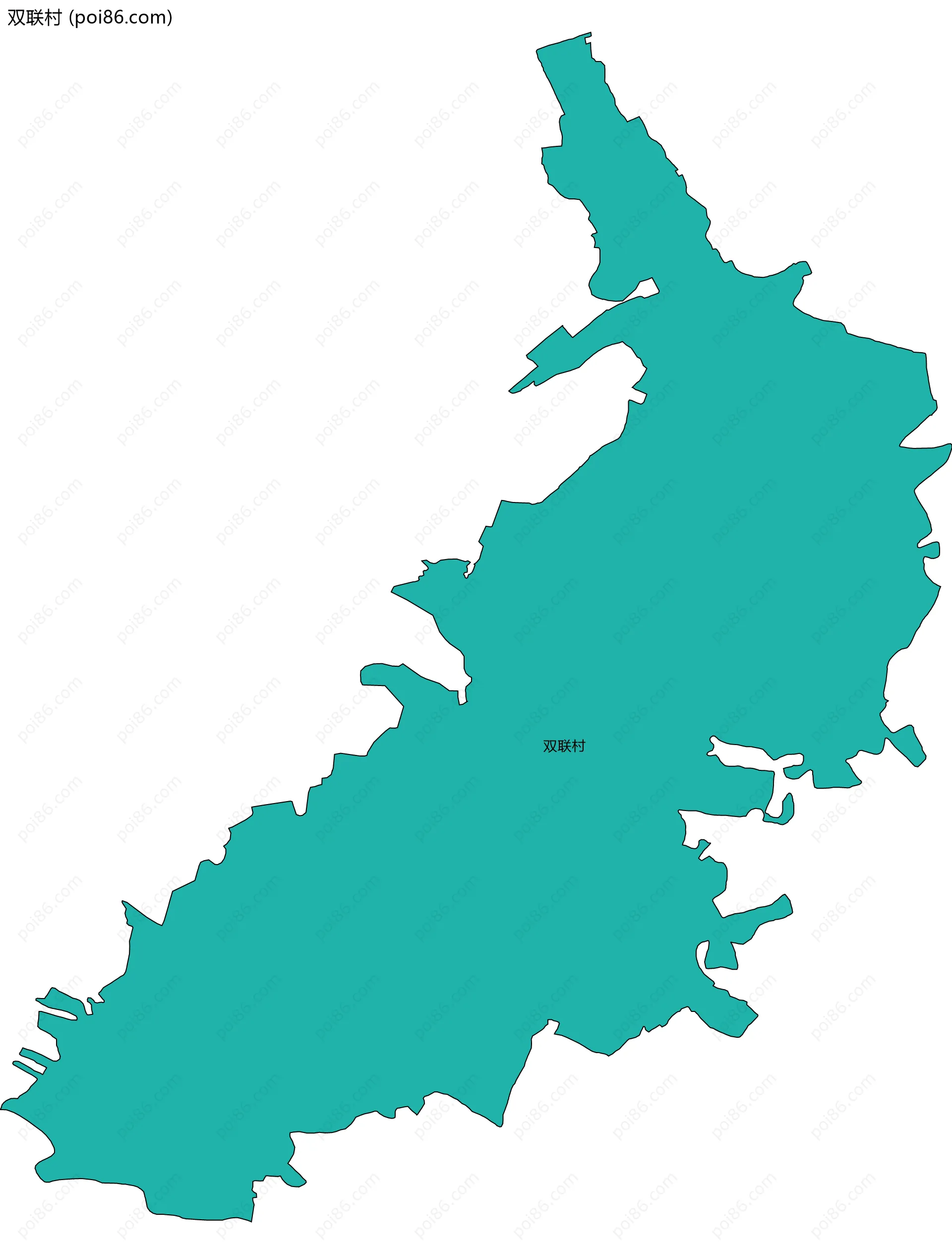 双联村边界地图