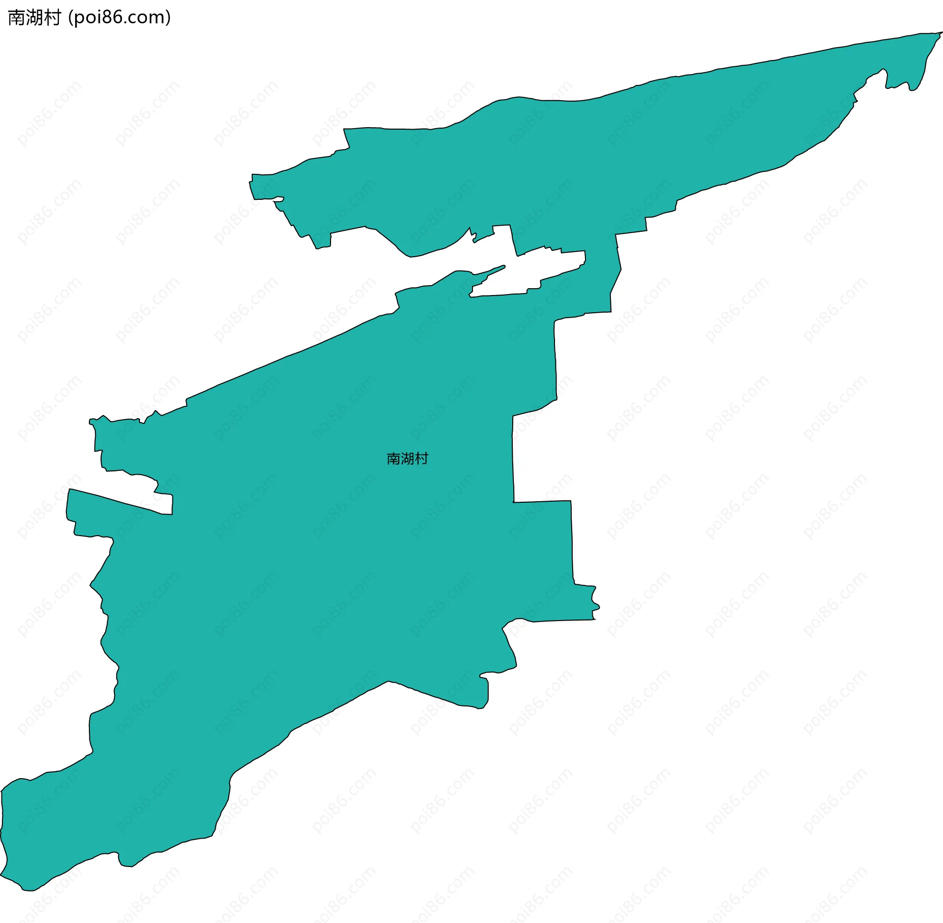 南湖村边界地图