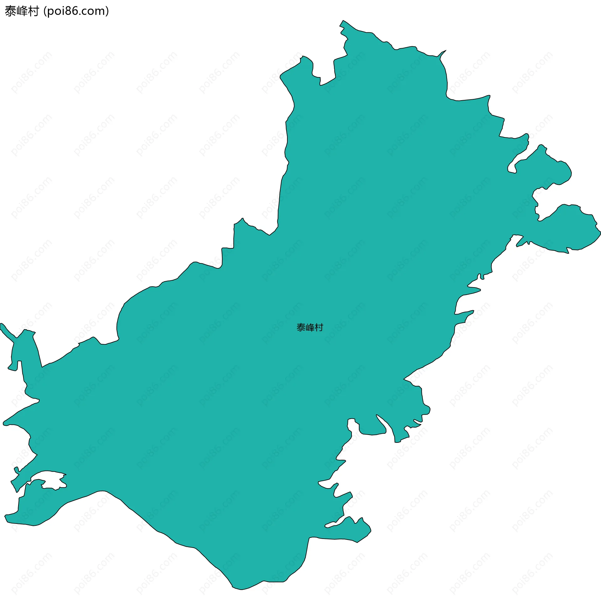 泰峰村边界地图