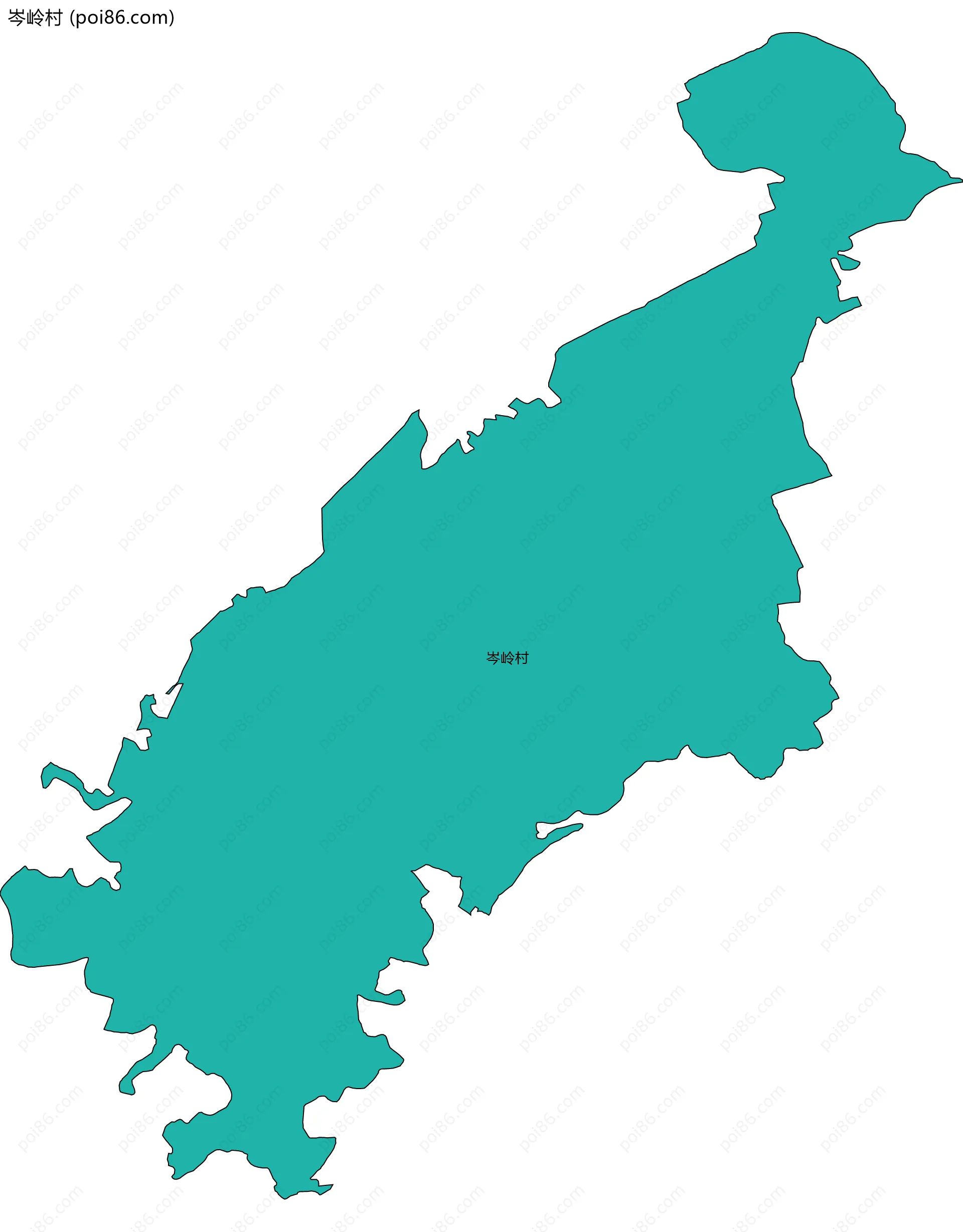 岑岭村边界地图