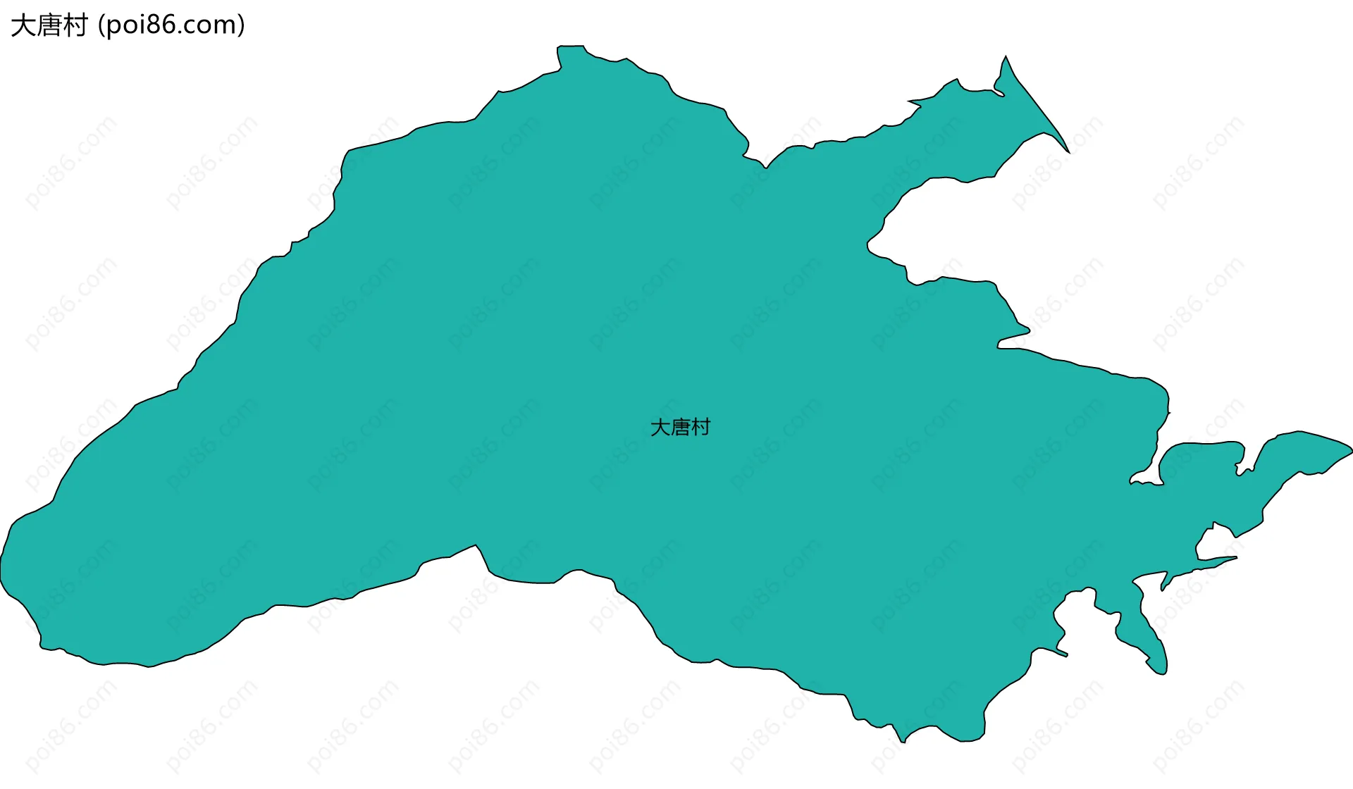 大唐村边界地图