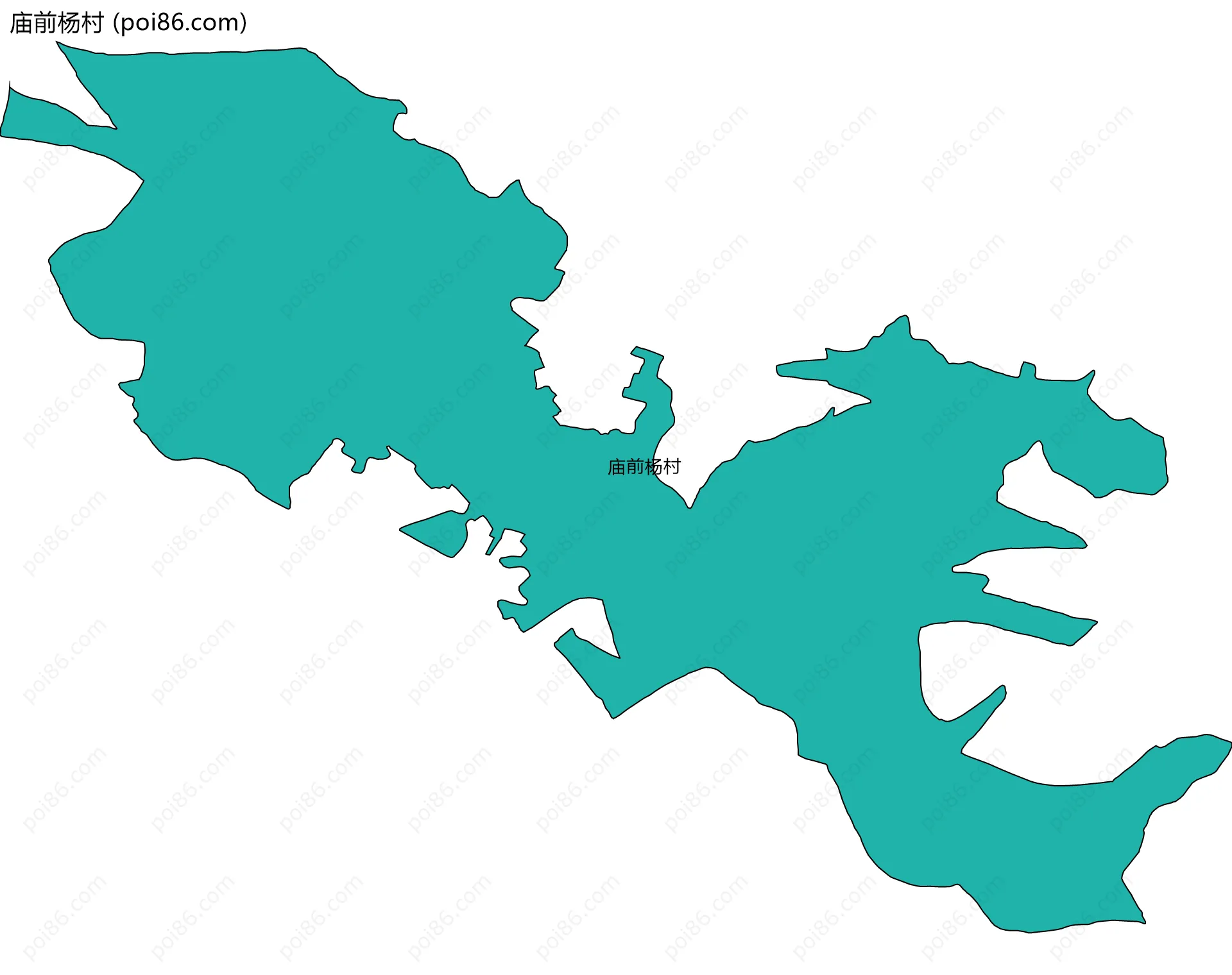 庙前杨村边界地图