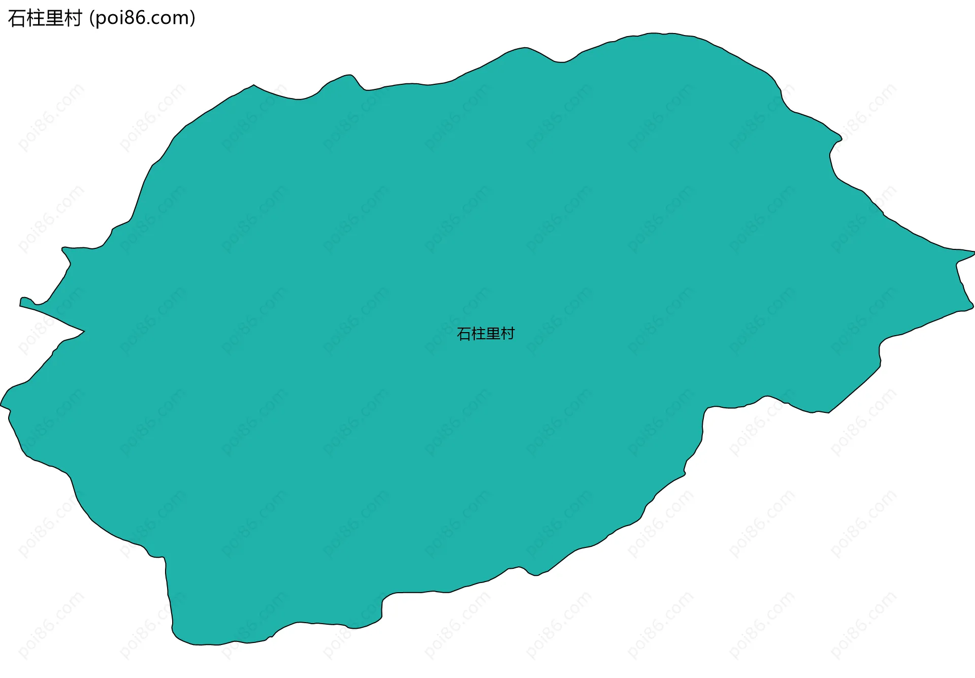 石柱里村边界地图