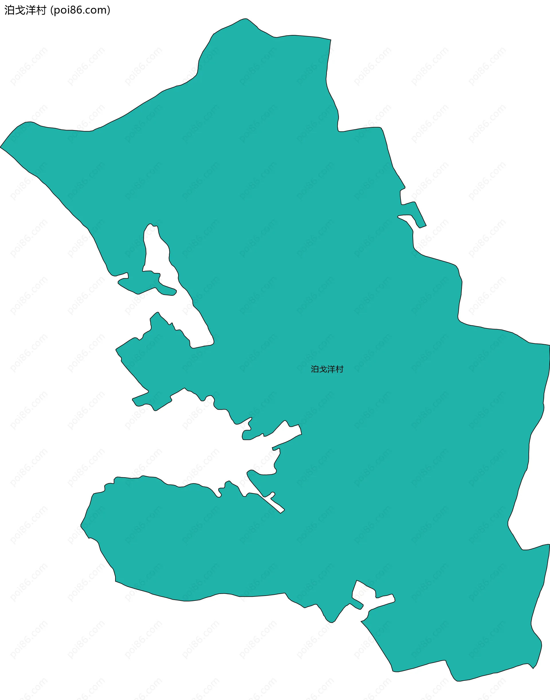 泊戈洋村边界地图