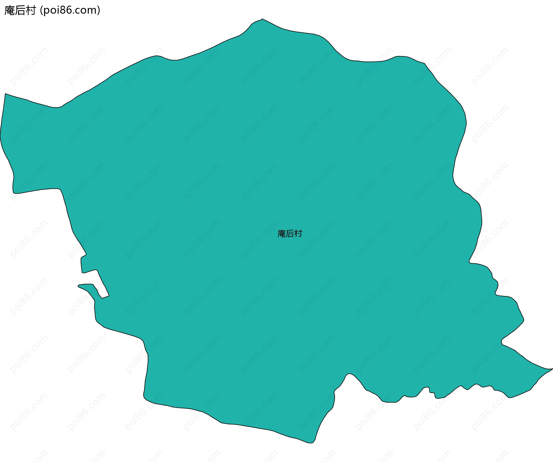庵后村边界地图