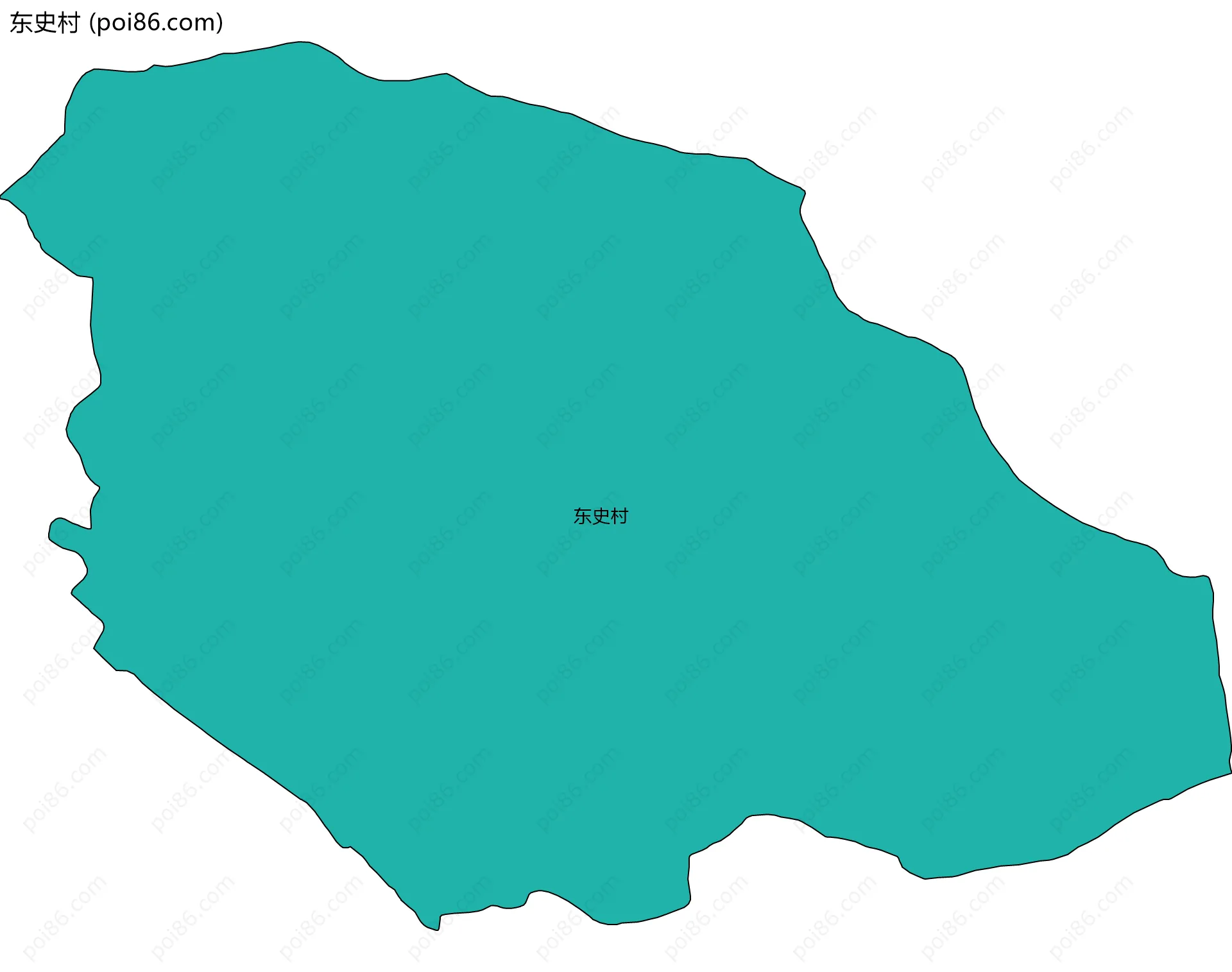 东史村边界地图