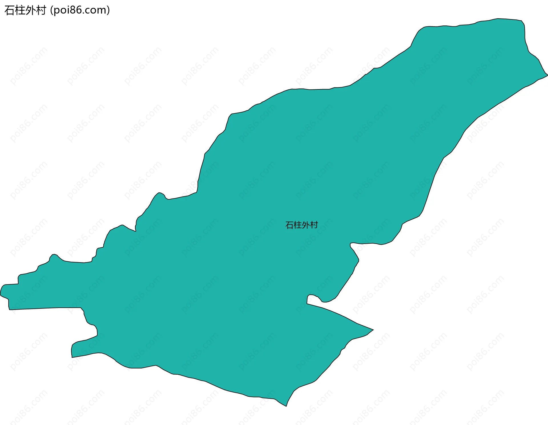 石柱外村边界地图