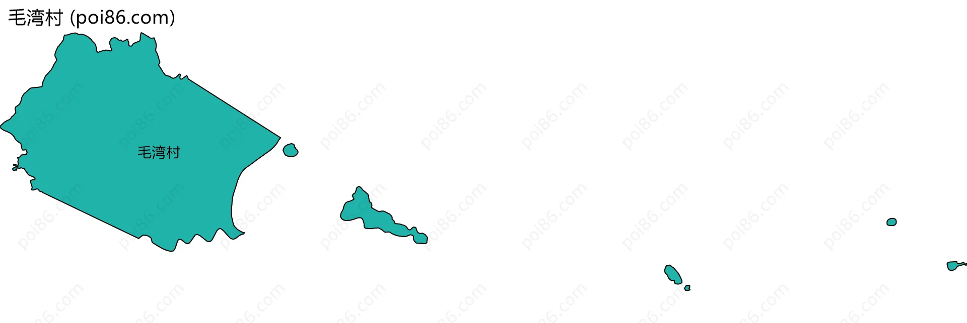 毛湾村边界地图