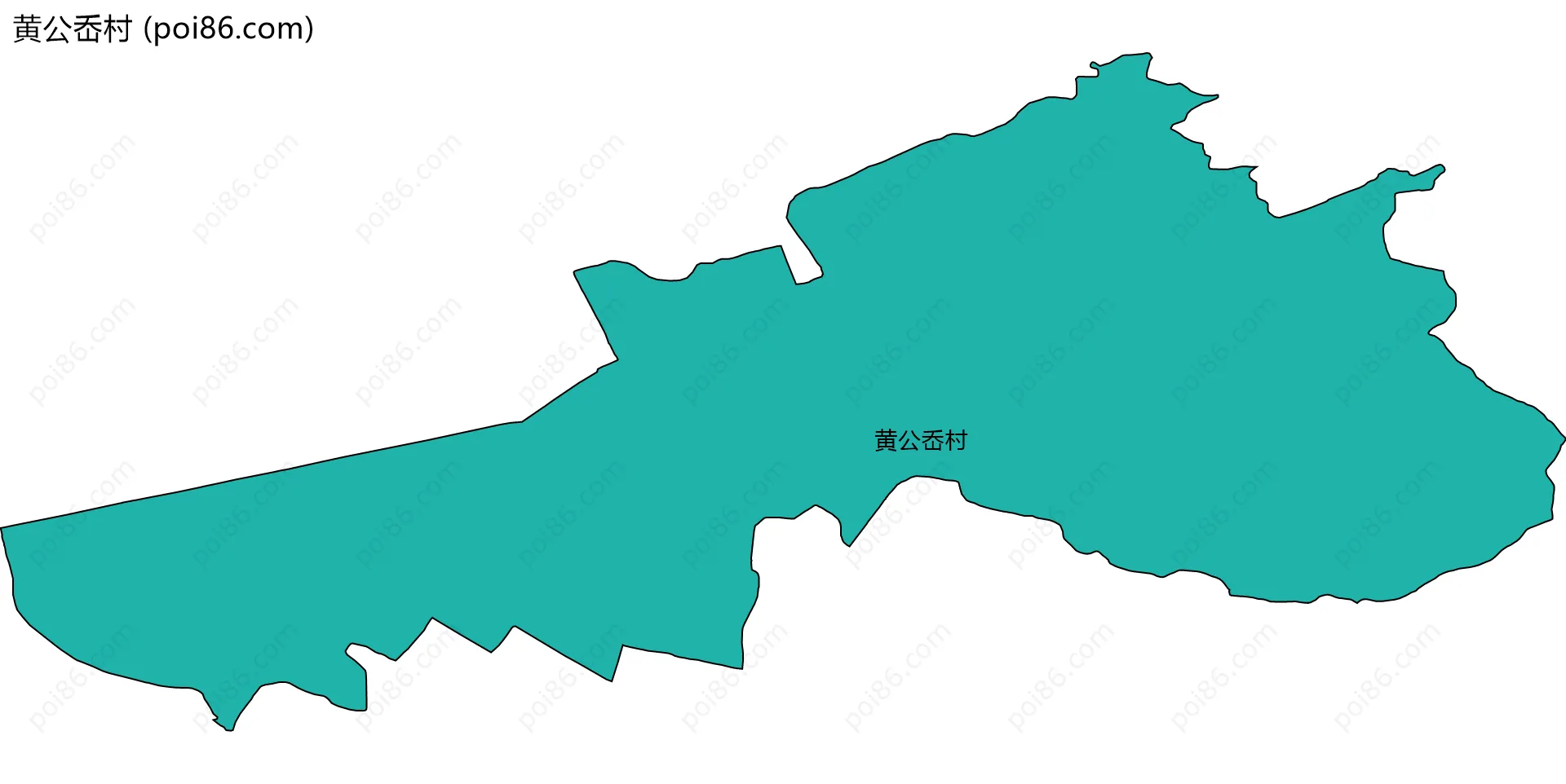 黄公岙村边界地图