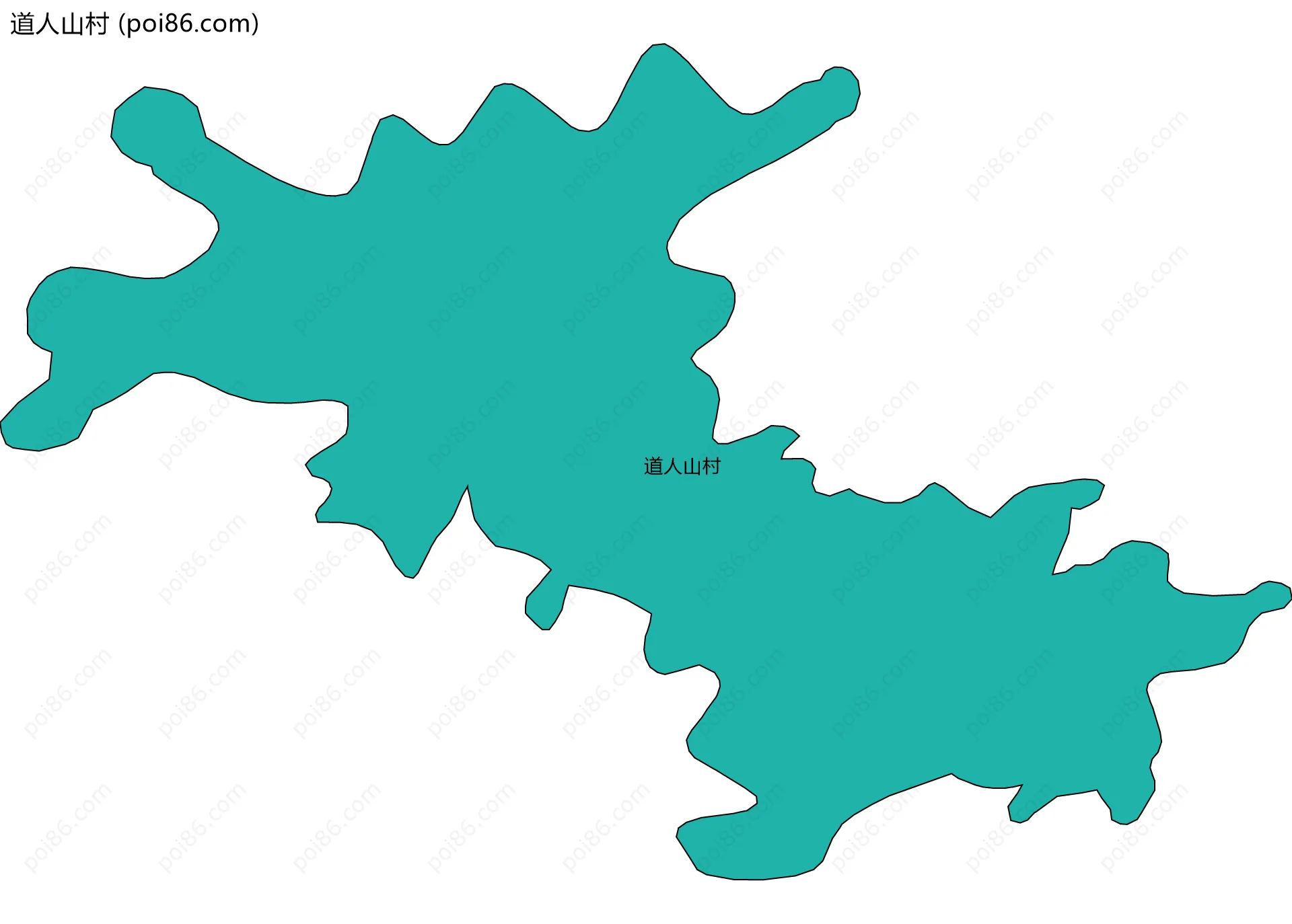 道人山村边界地图