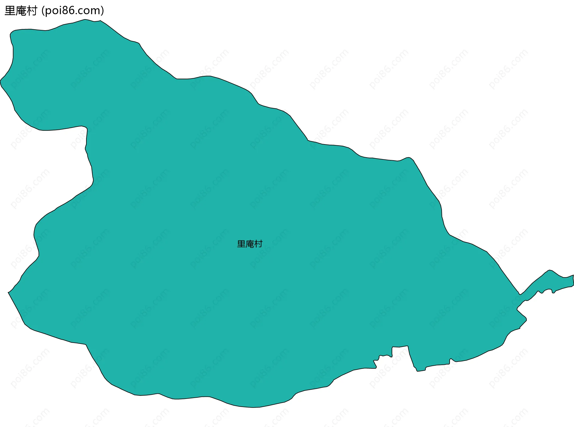 里庵村边界地图